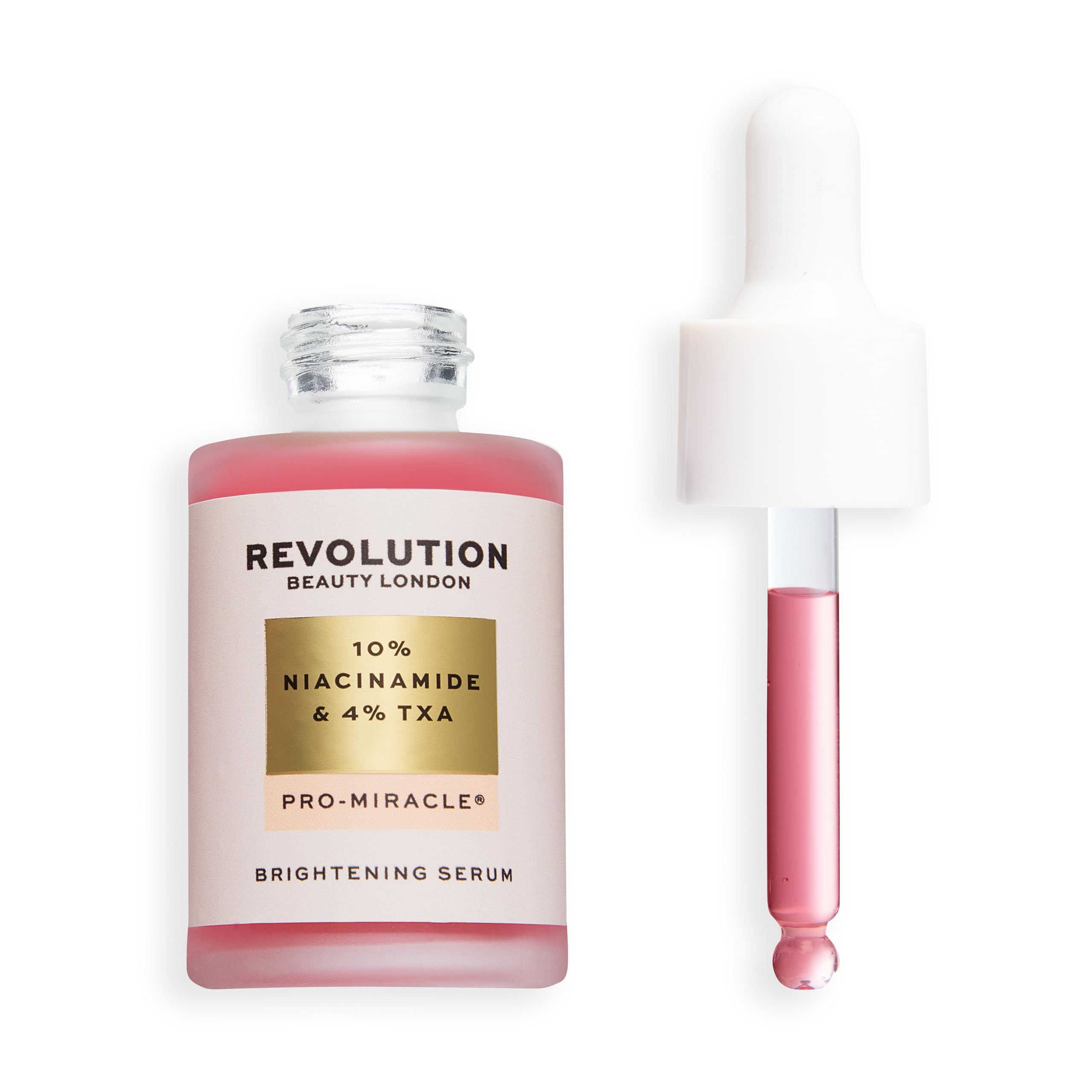 Revolution Beauty London Pro Miracle 10% Niacinamide 4% TXA Serum - Even & Brighten Skin Tone | 30 ml
