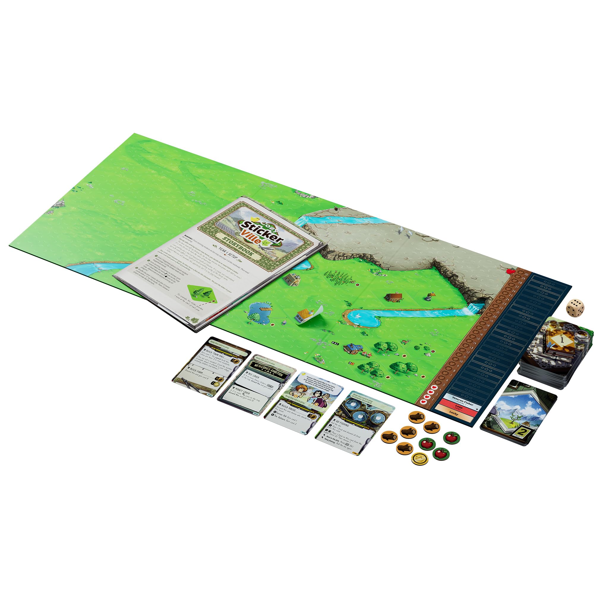 Asmodee Cozy Stickerville - Cooperative Family Board Game | Ages 8+ | 1-6 Players 5