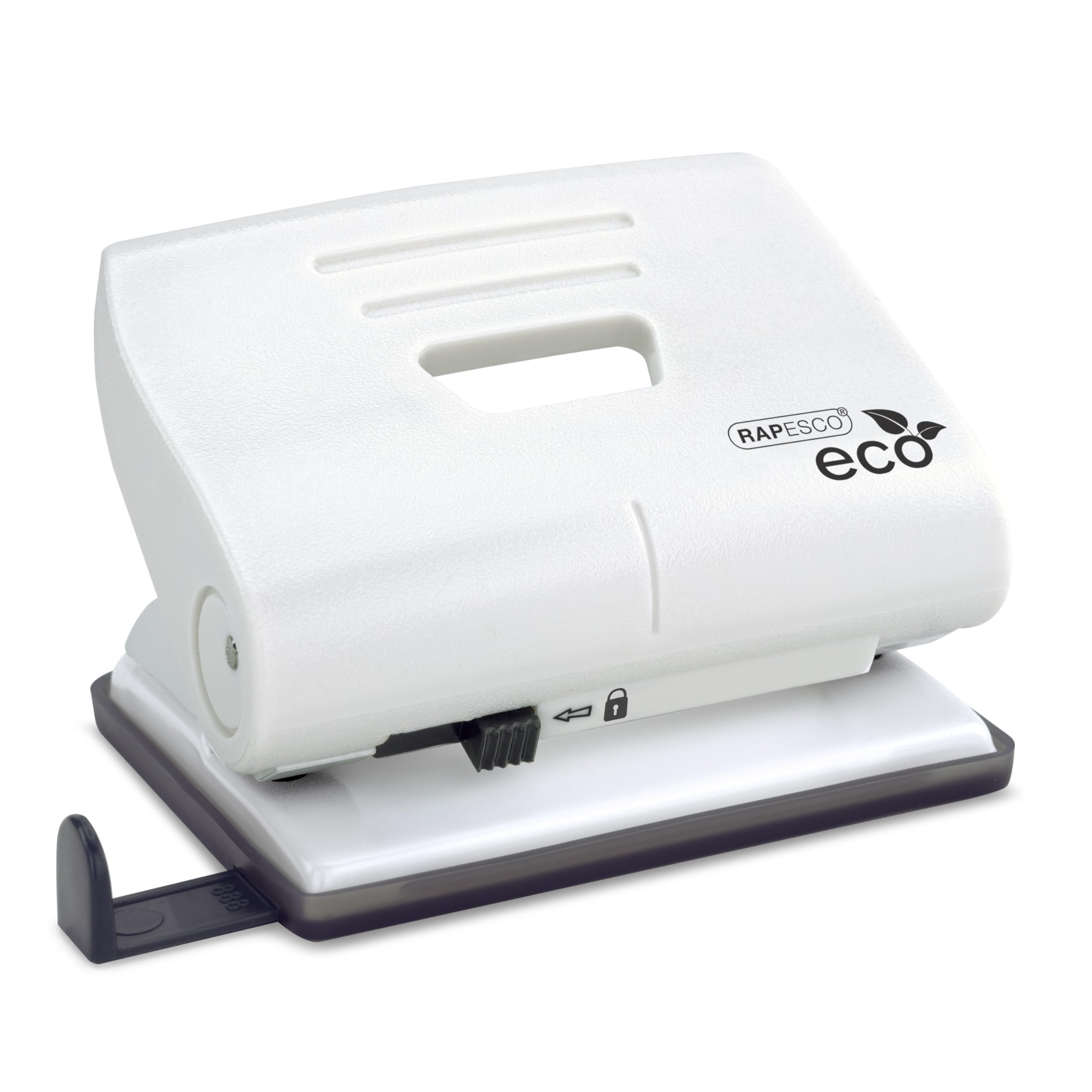 RAPESCO 1522 ECO 2-Hole Punch - 22 Sheet Capacity | 6mm Holes | Soft White