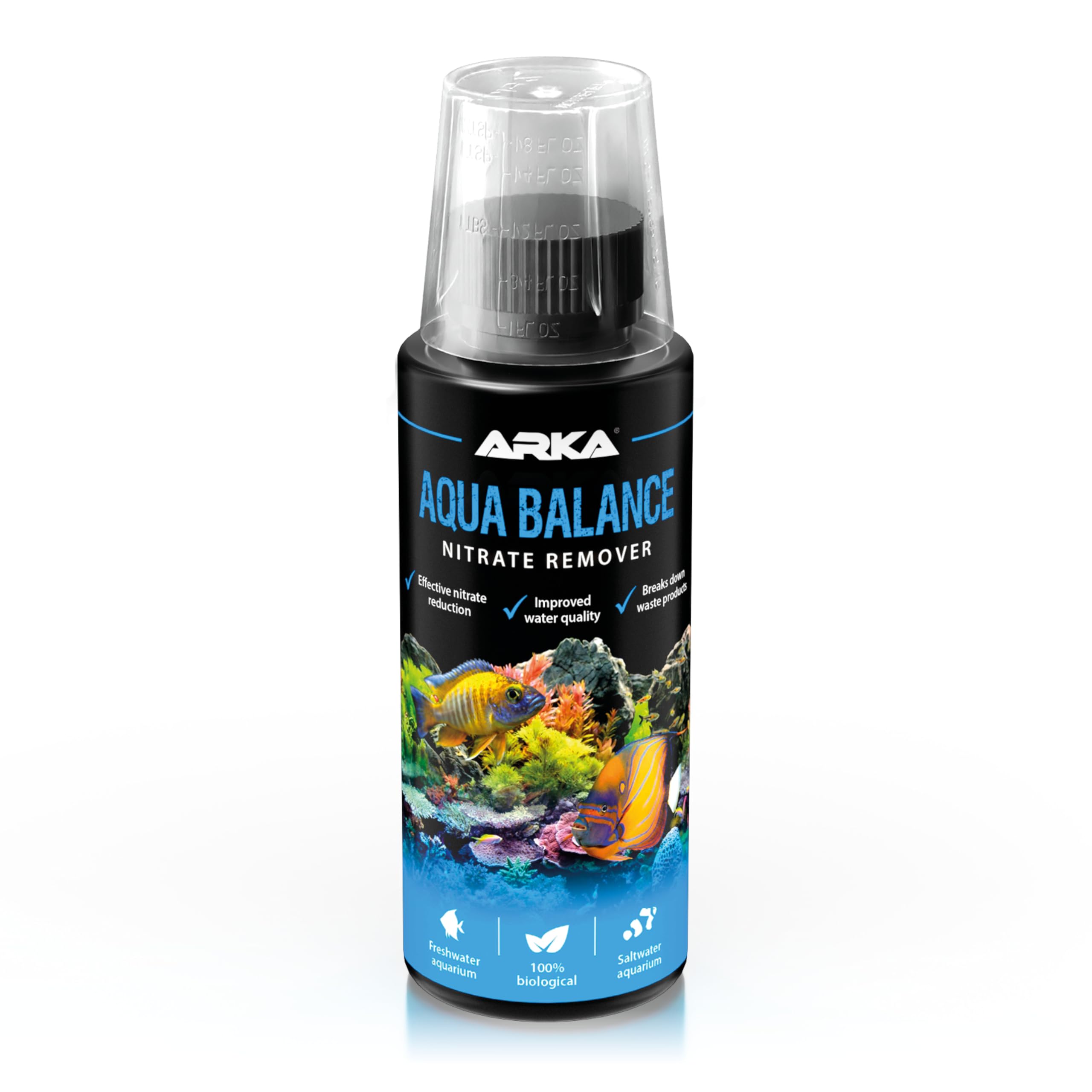 ARKA Aqua Balance Nitrate Remover for Aquariums - Biologically Reduces Nitrate | 118 ml