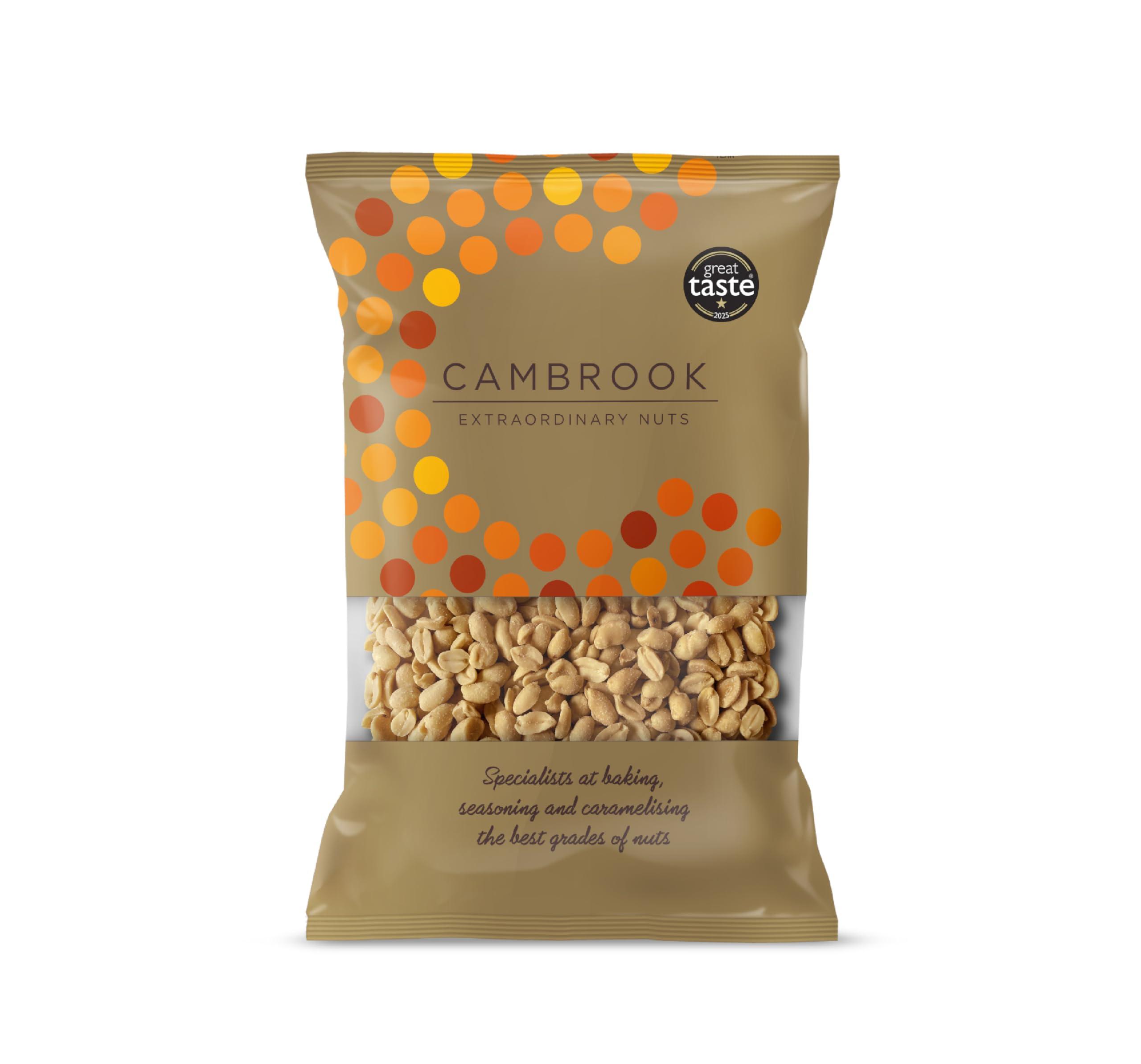 Cambrook Extraordinary Nuts - Baked & Salted Peanuts | 1kg Bag | Vegan Friendly