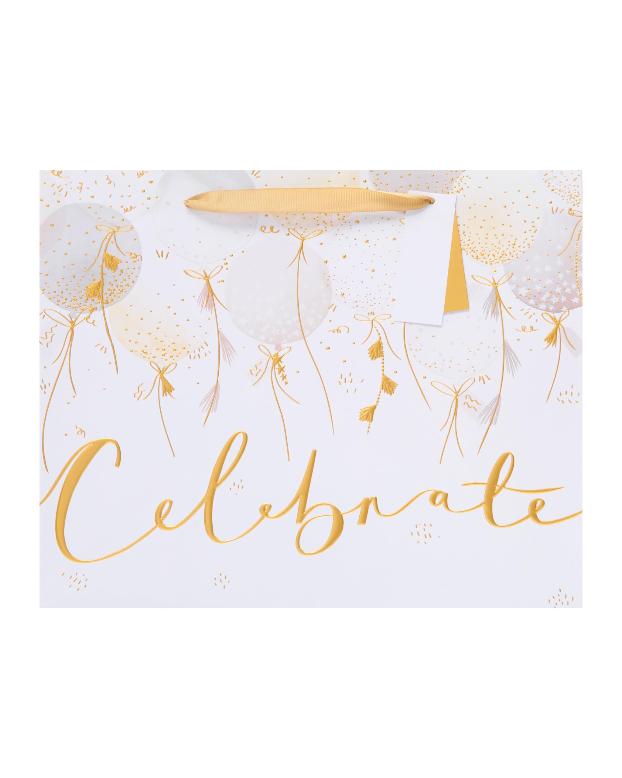 UK Greetings Large Gift Bag - Metallic Balloons Design | FSC Certified | 26.6 x 33 cm 5