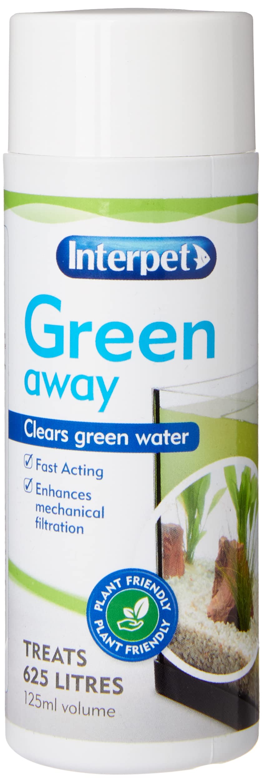 Interpet Green Away Aquarium Water Treatment - Fast Acting Algae Control | Plant Friendly | 125 ml
