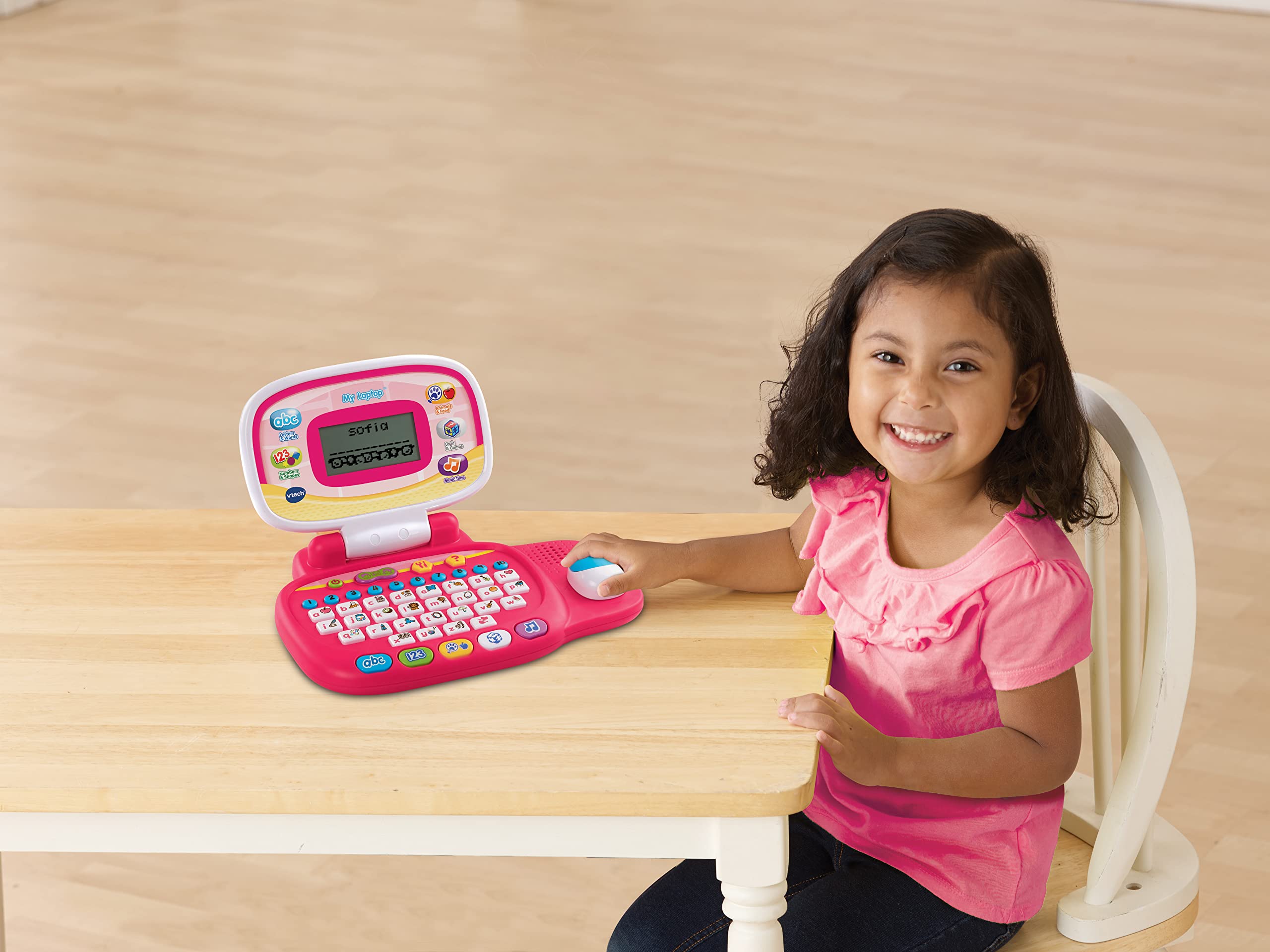 VTech Pre-School Laptop - 30 Activities for Phonics, Counting & Spelling | Ages 3-6 Years | Pink 7