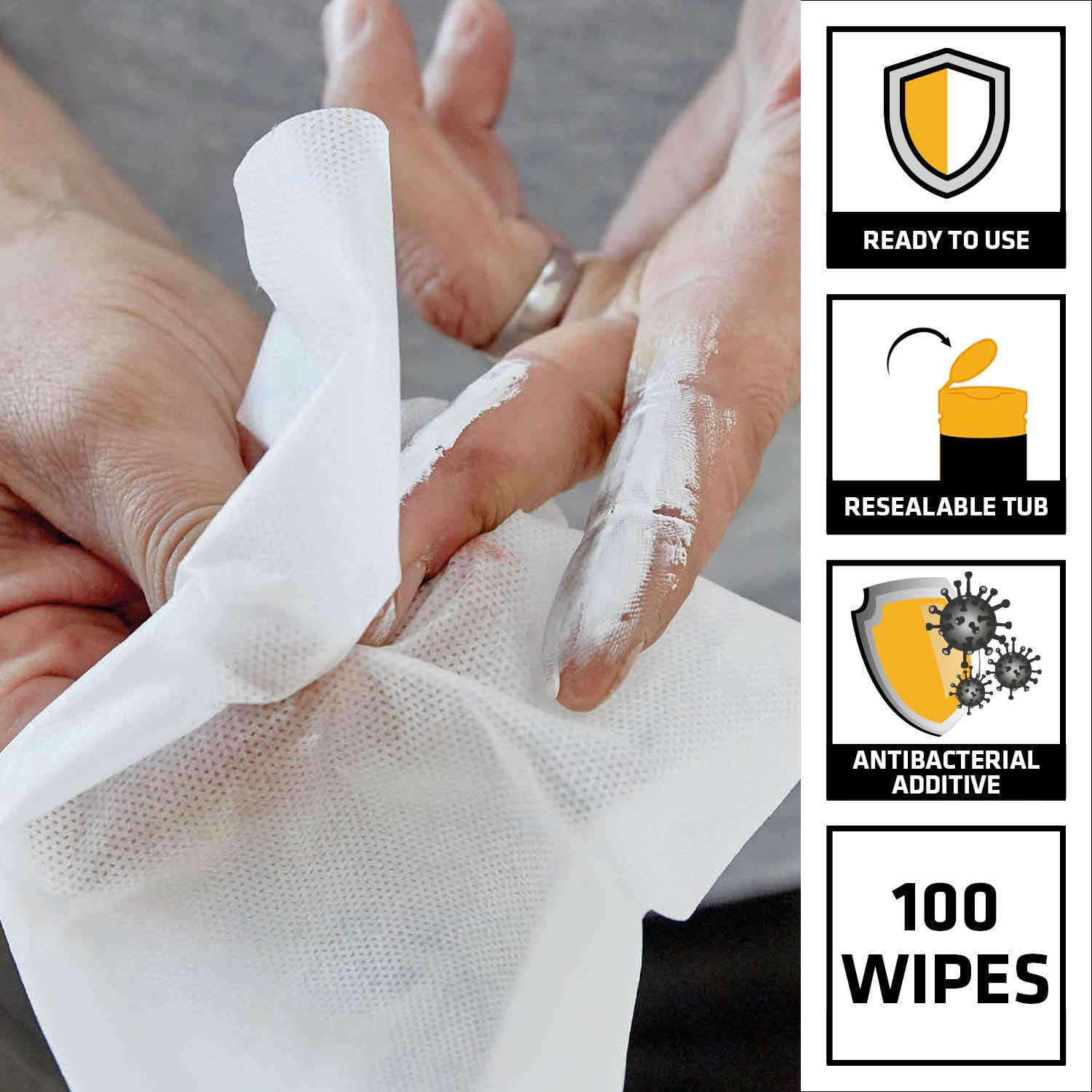 Everbuild – Wonder Wipes Mehrzweck-Reinigungstücher, 100 Tücher, Rot 7