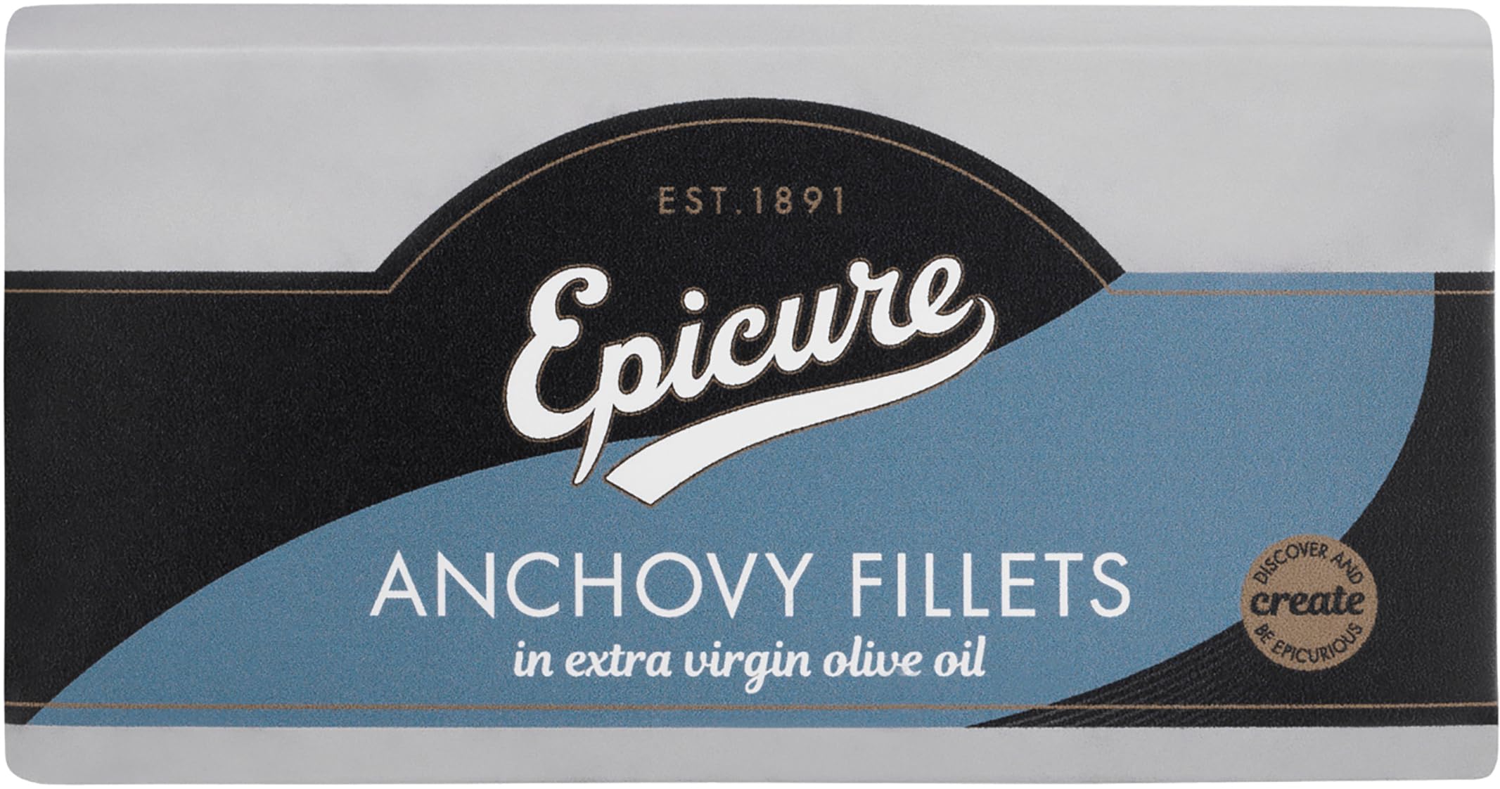 Epicure Mediterranean Anchovy Fillets in Extra Virgin Olive Oil | 50g Tin | Pack of 12