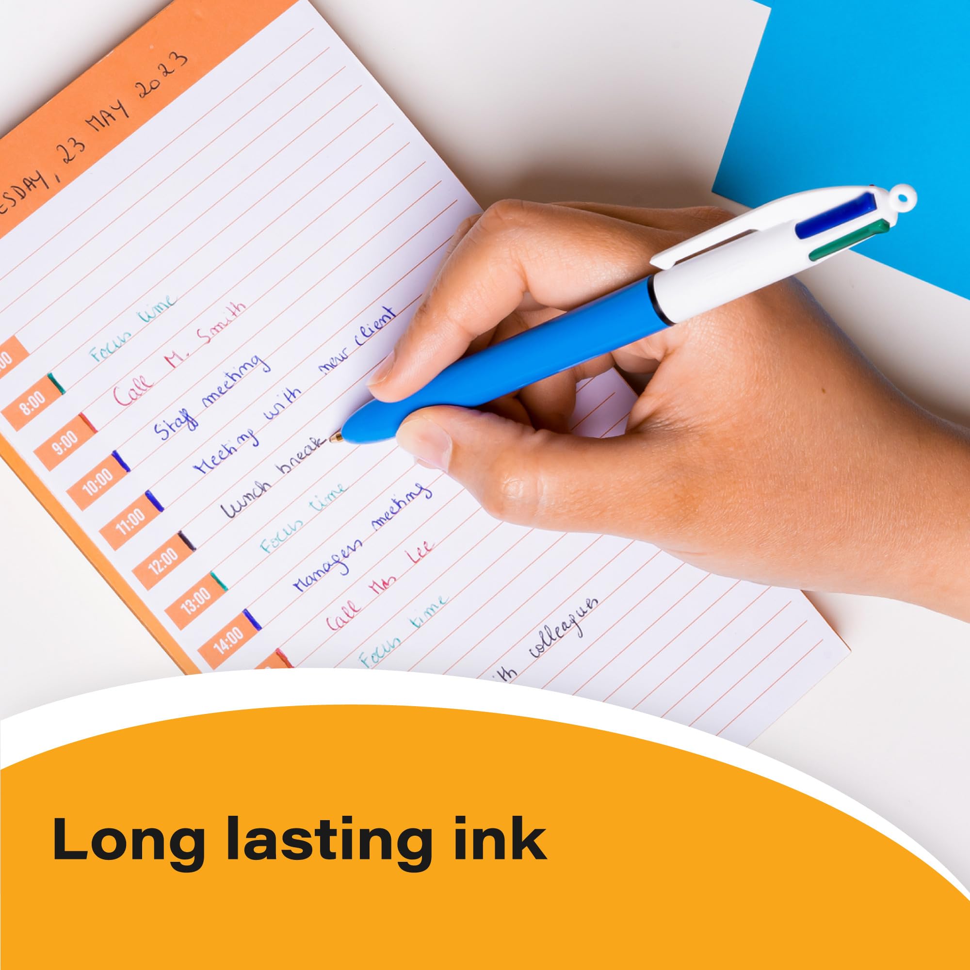 BIC Original 4 Colours Retractable Ballpoint Pens - Medium Point (1.0mm) | Pack of 3 5