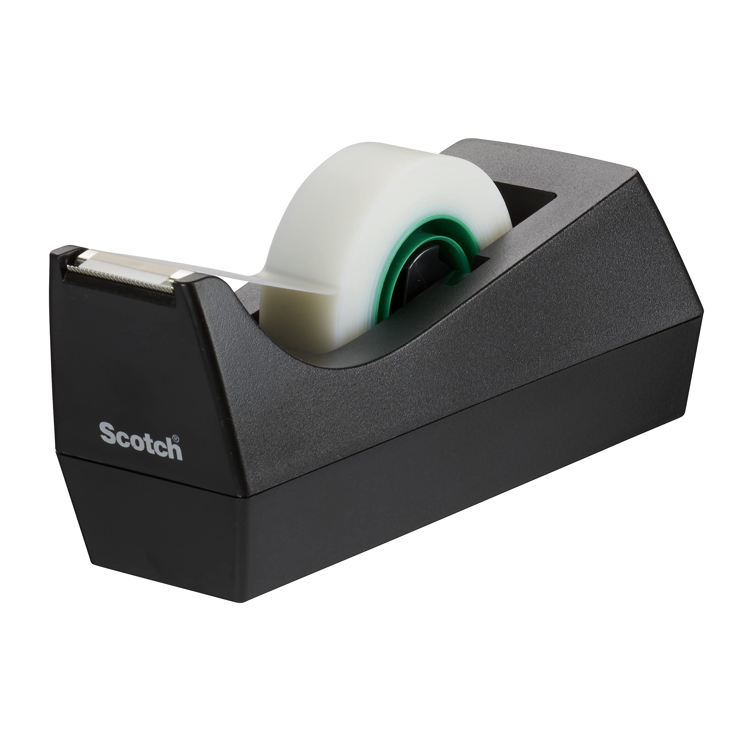 Scotch Magic Tape Dispenser - Black Dispenser with Plant-Based Adhesive Tape | 99.0 meter Unit Count