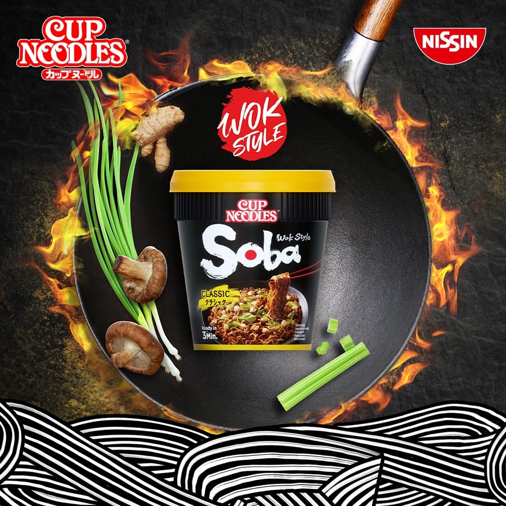 NISSIN Cup Noodles Soba Wok Style Yakitori Chicken Flavoured Instant Noodle 89g 5
