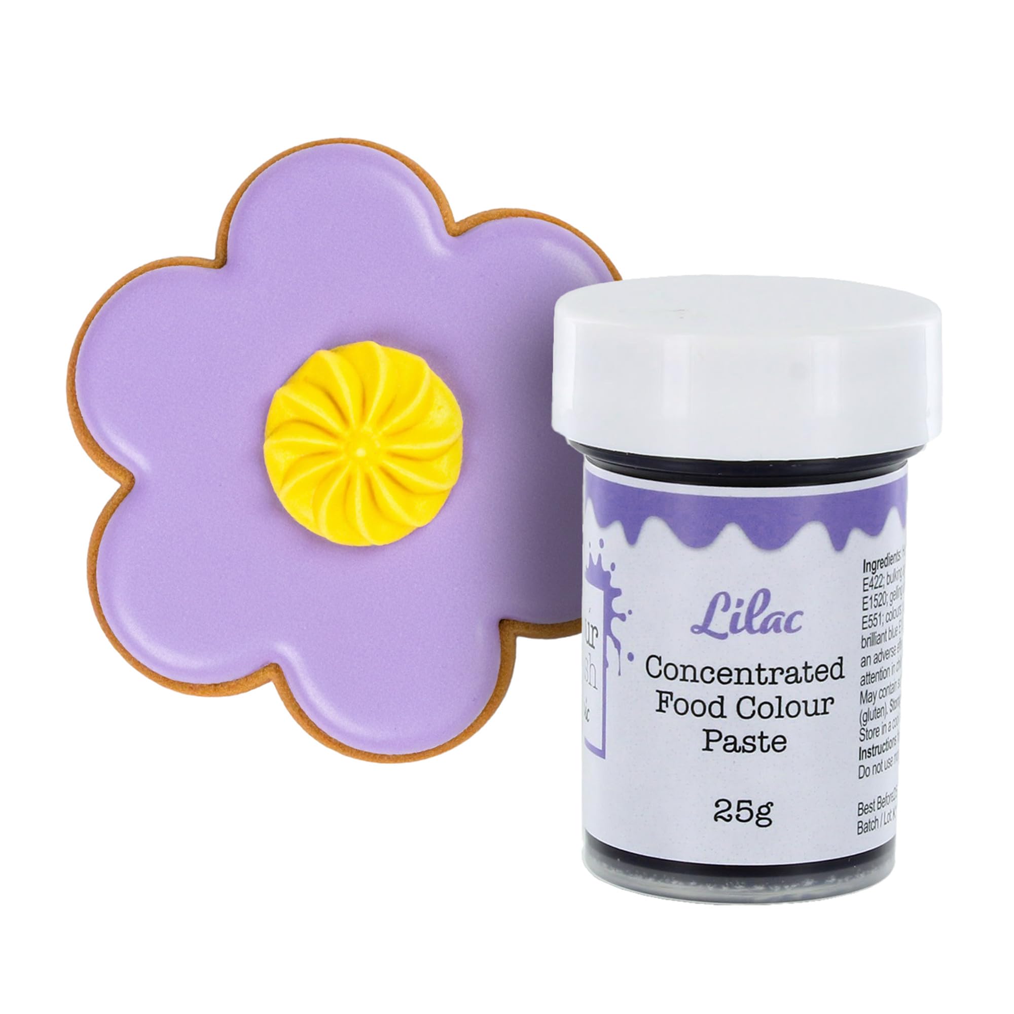Colour Splash Concentrated Food Colouring Paste - Lilac | 25g Pot | Professional Edible Dye