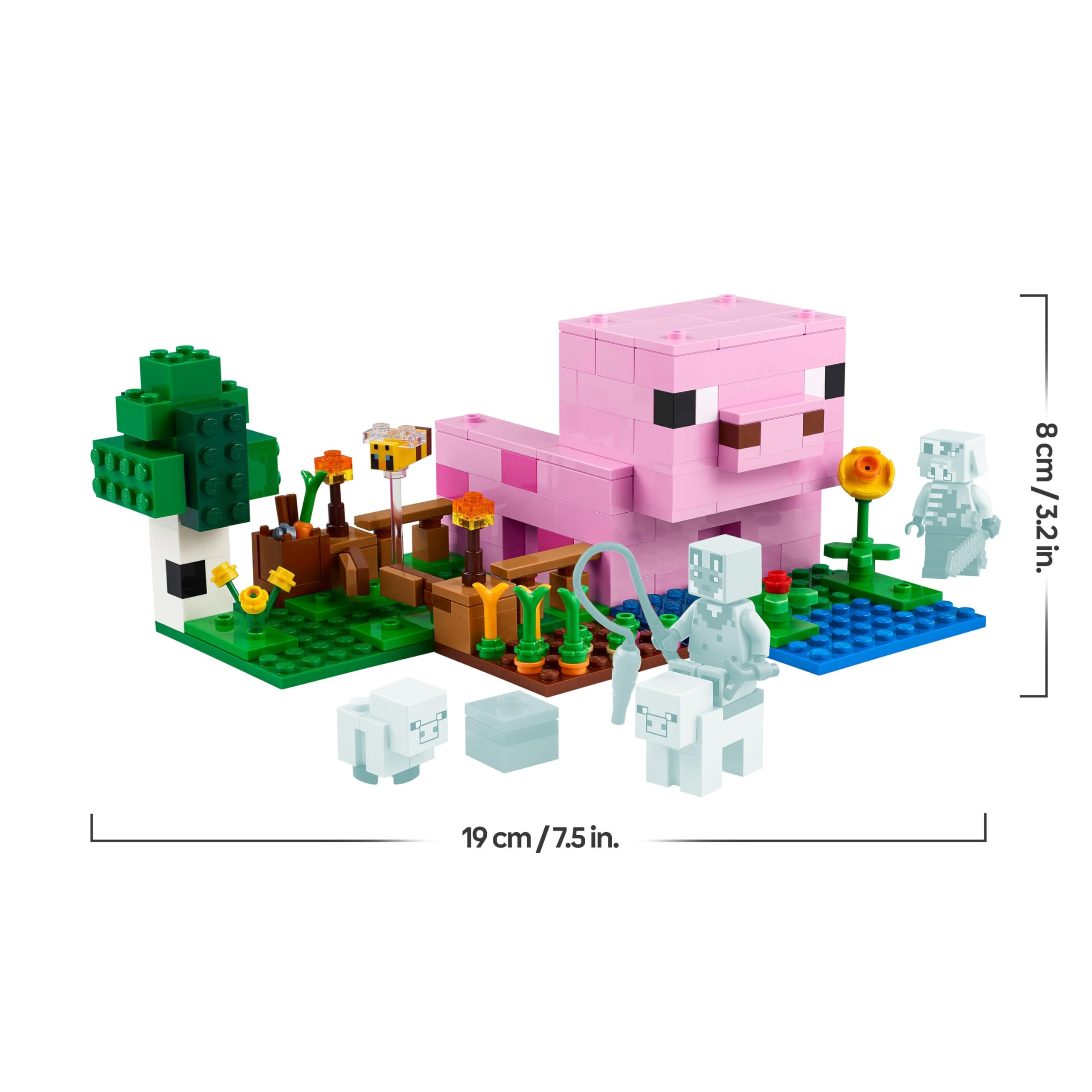 LEGO Minecraft The Baby Pig House Building Set 21268 for Ages 7+ | Multicolor Plastic 8