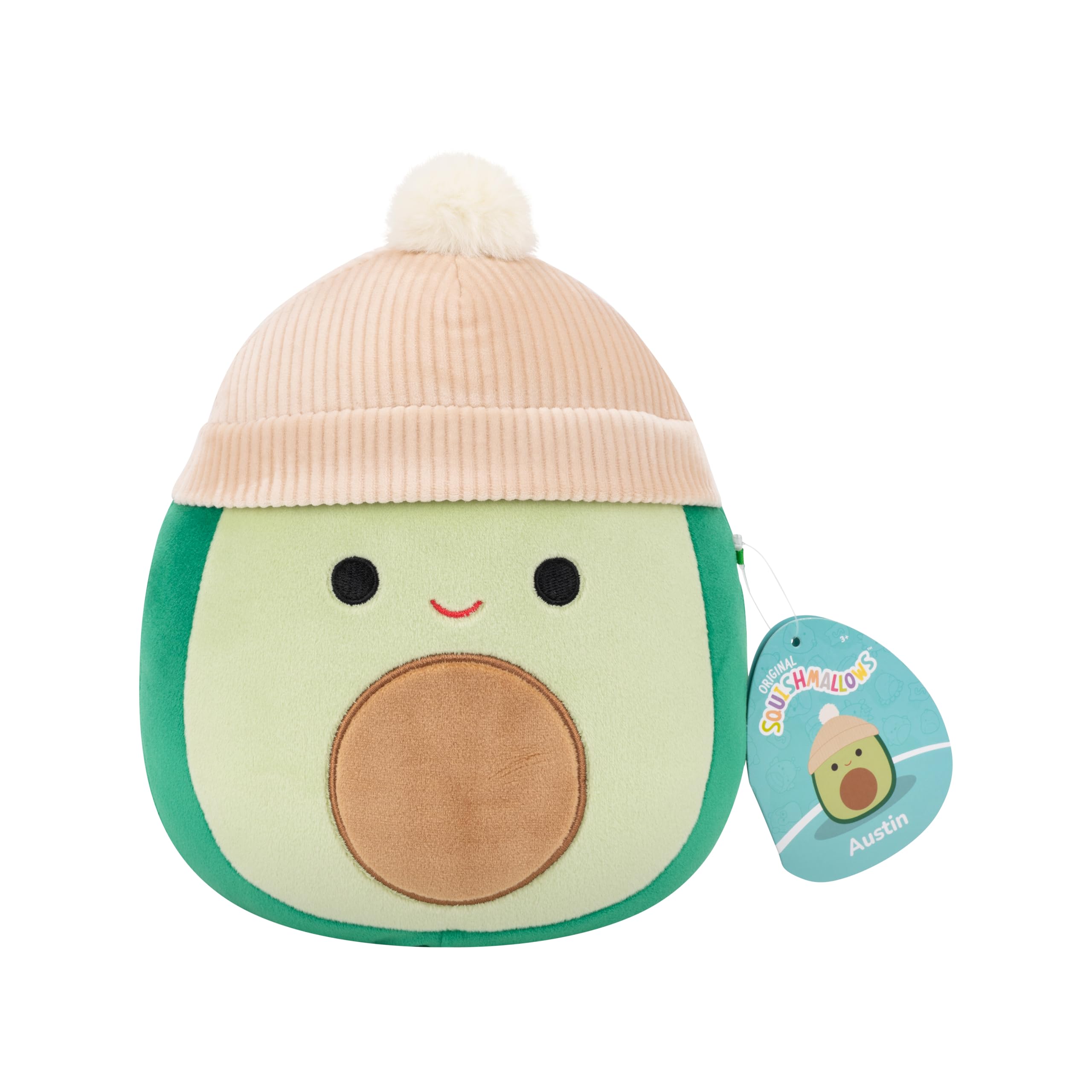 Squishmallows Austin the Green Avocado - 7.5-Inch Plush Stuffed Animal for Kids 3+
