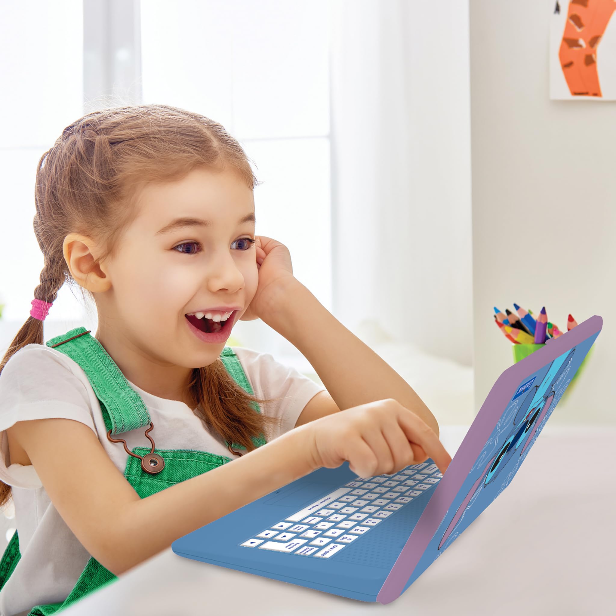 Lexibook Disney Stitch Bilingual Educational Laptop - 170 Activities in English & French for Kids 4+ 10