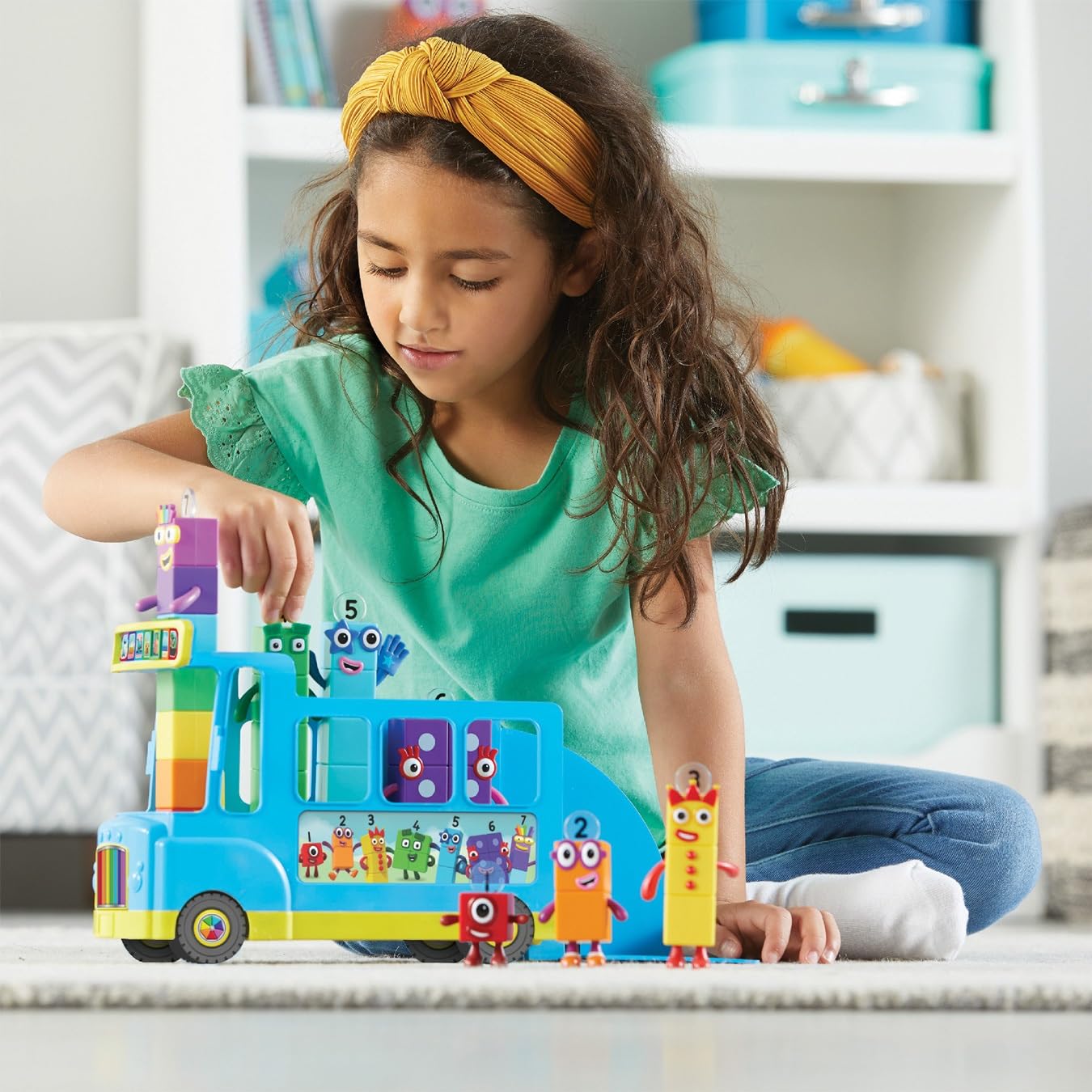 Learning Resources Numberblocks Rainbow Counting Bus Playset | Ages 3+ | Includes Seven Figure 5