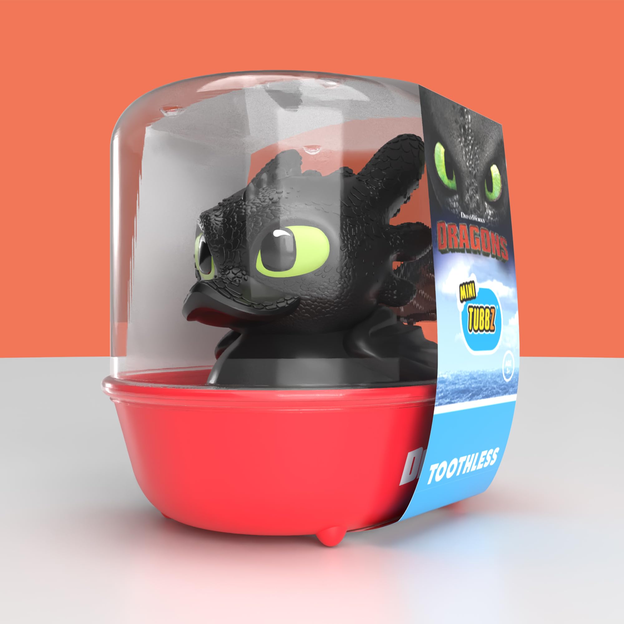 TUBBZ Mini - How To Train Your Dragon Toothless Cosplaying Rubber Duck Vinyl Figure | Miniature Collectible