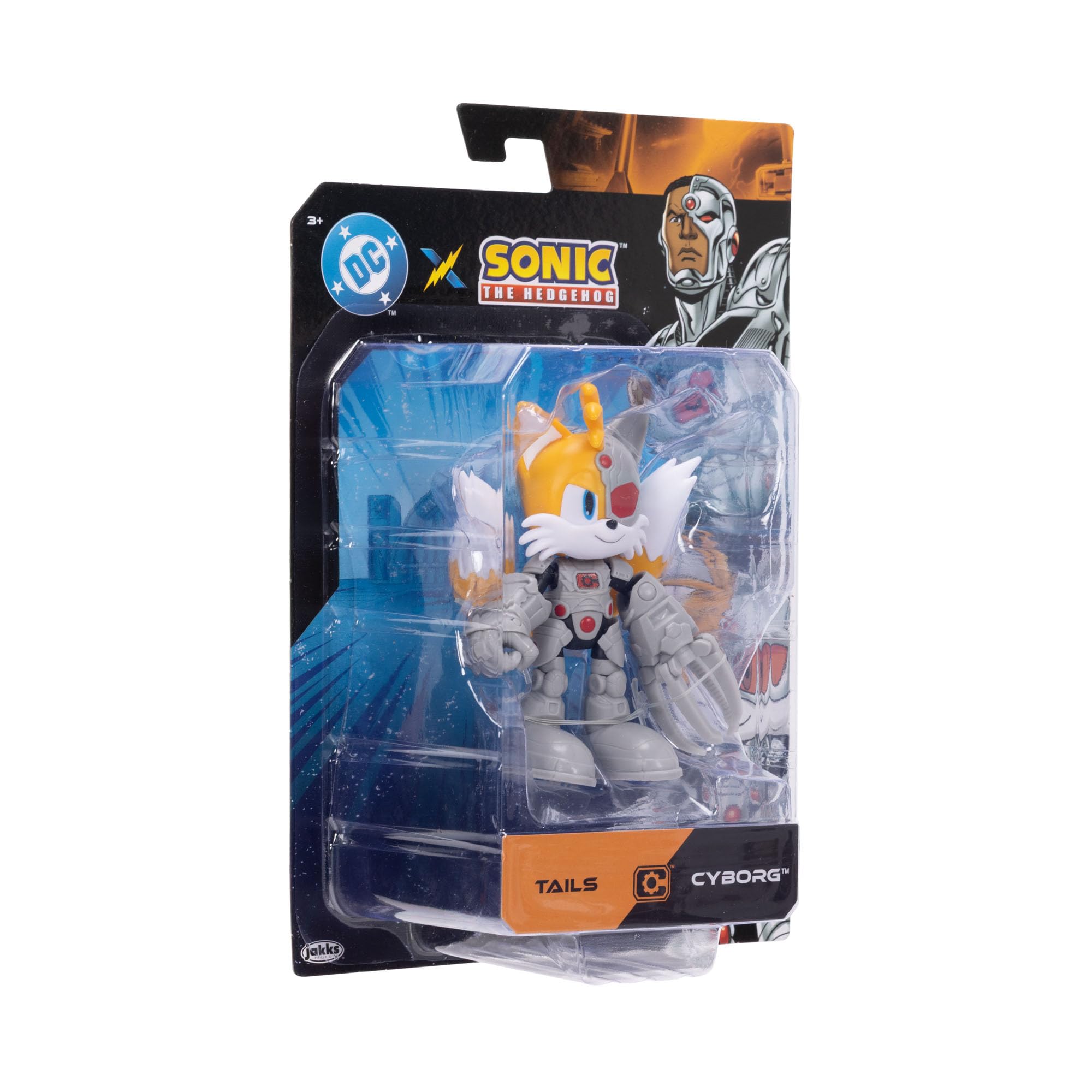 Sonic The Hedgehog DC x Sonic Tails as Cyborg Action Figure - 5' / 13cm | Highly Articulated 5