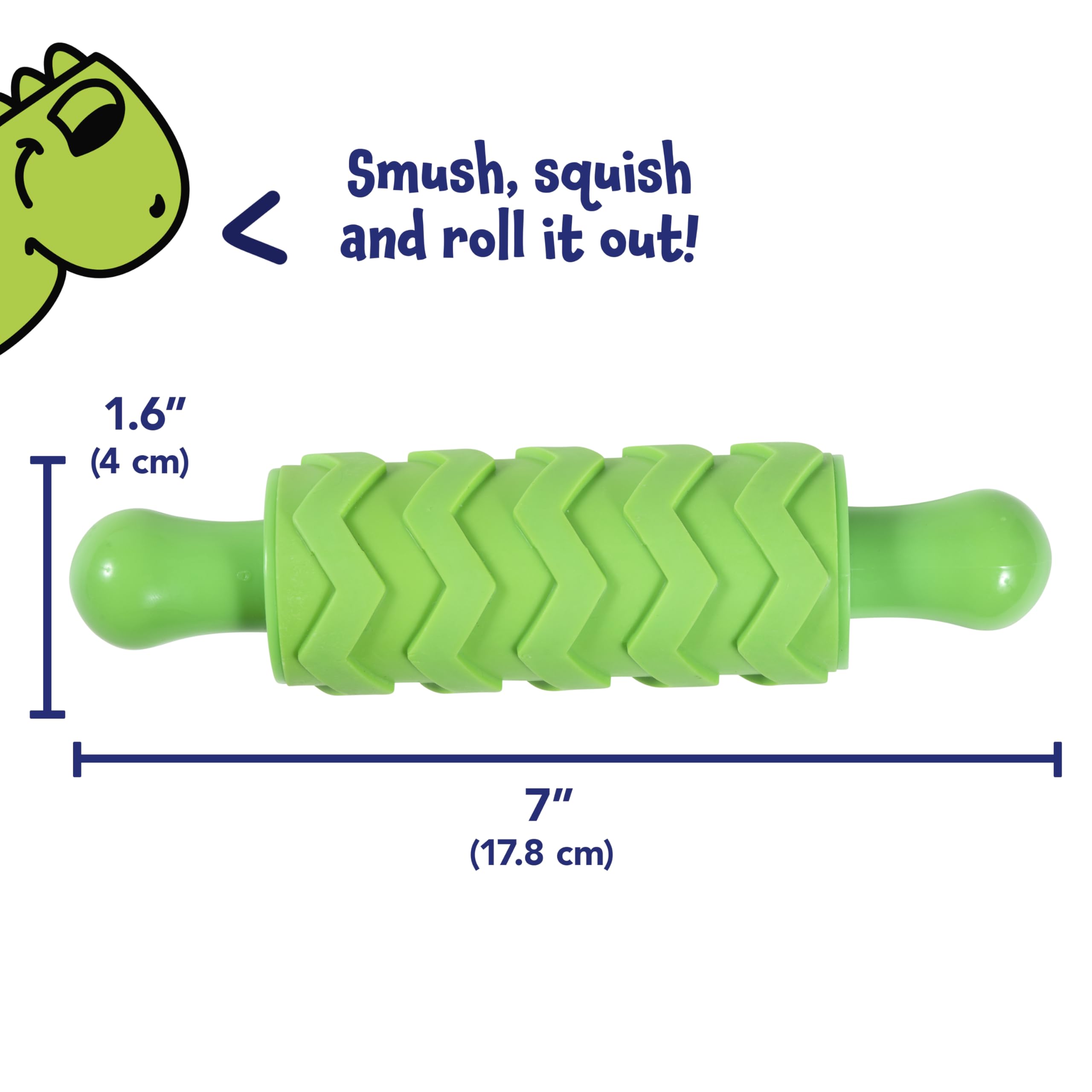 READY 2 LEARN Paint and Clay Texture Rollers - Set of 4 | Textured Dough Rolling Pins for Kids Ages 3+ 4