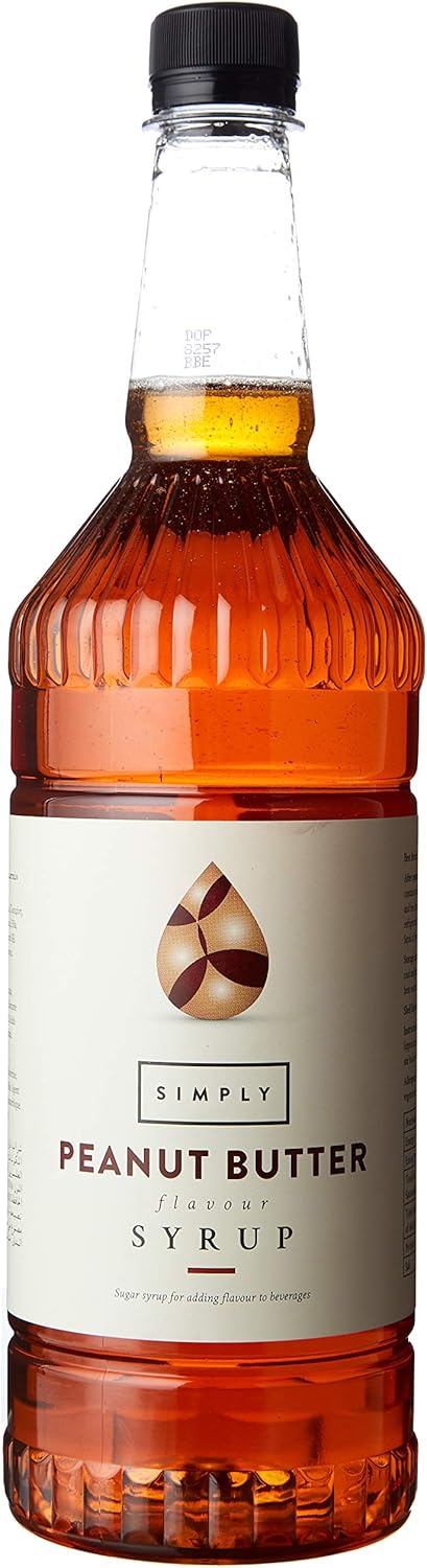 Simply – Erdnussbuttersirup, veganer und nussfreier aromatisierter Sirup für Kaffee, Cocktails und Backen