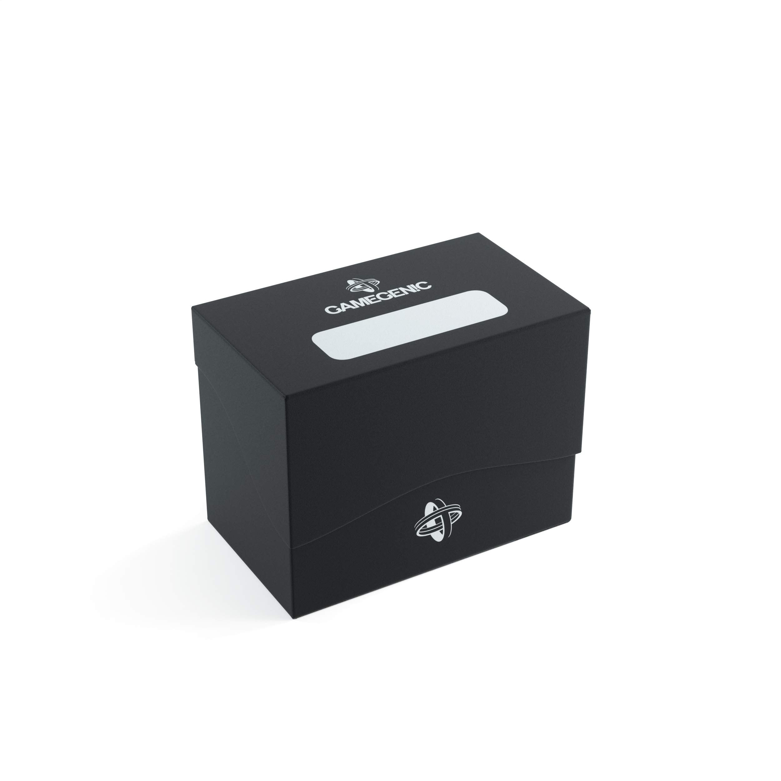 Gamegenic 80-Karten-Seitenhalter – Schwarz, für 80 doppelseitig gesleevte Karten, seitlich zu ladende Deckbox mit Cobra Neck-Technologie 13