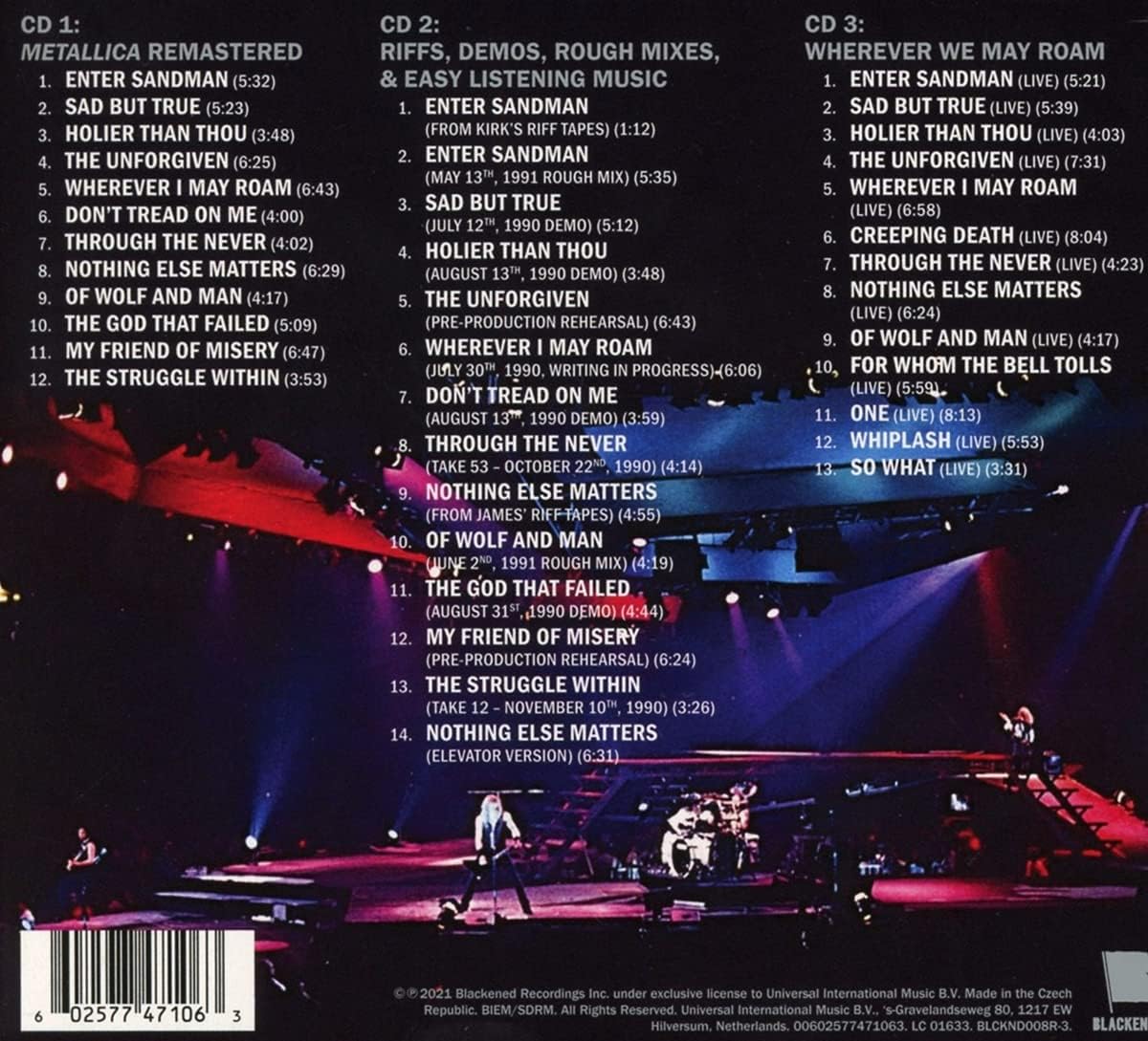 Metallica - The Black Album (Remastered) [3CD Expanded Edition] 3