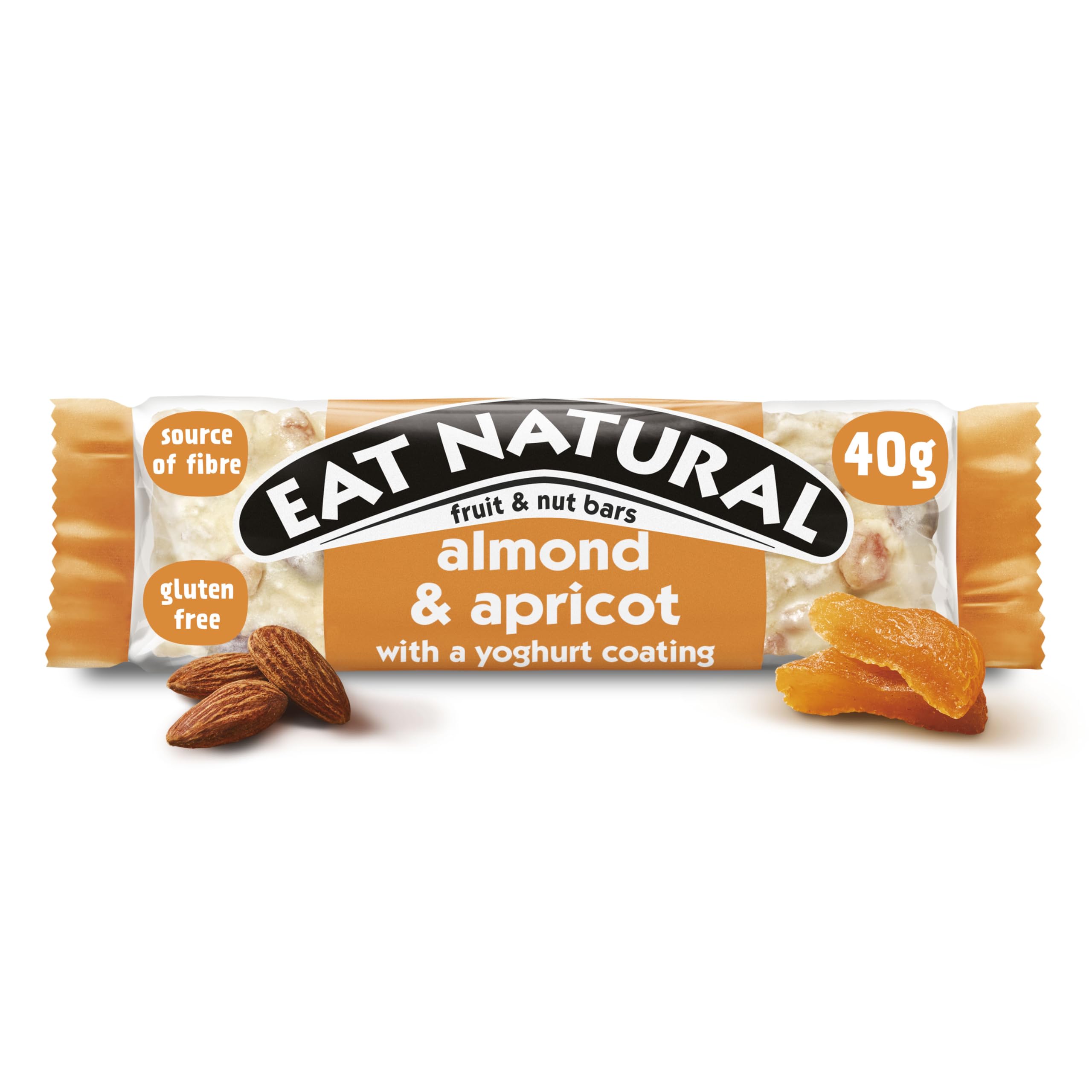 Eat Natural Mandel &amp; Aprikose mit Joghurtüberzug Frucht- und Nussriegel, 3 x 4