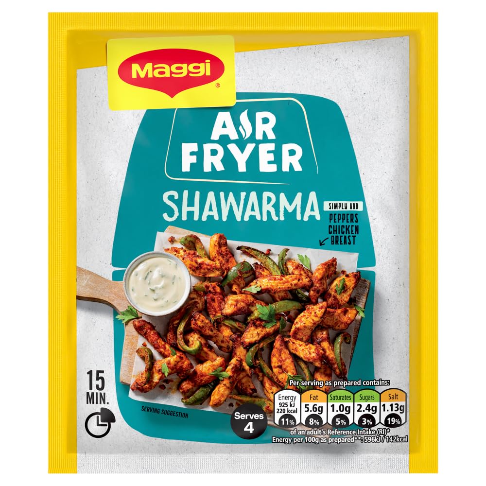 MAGGI Air Fryer Shawarma Herbs and Spices Recipe Mix | 25g Powder for Chicken