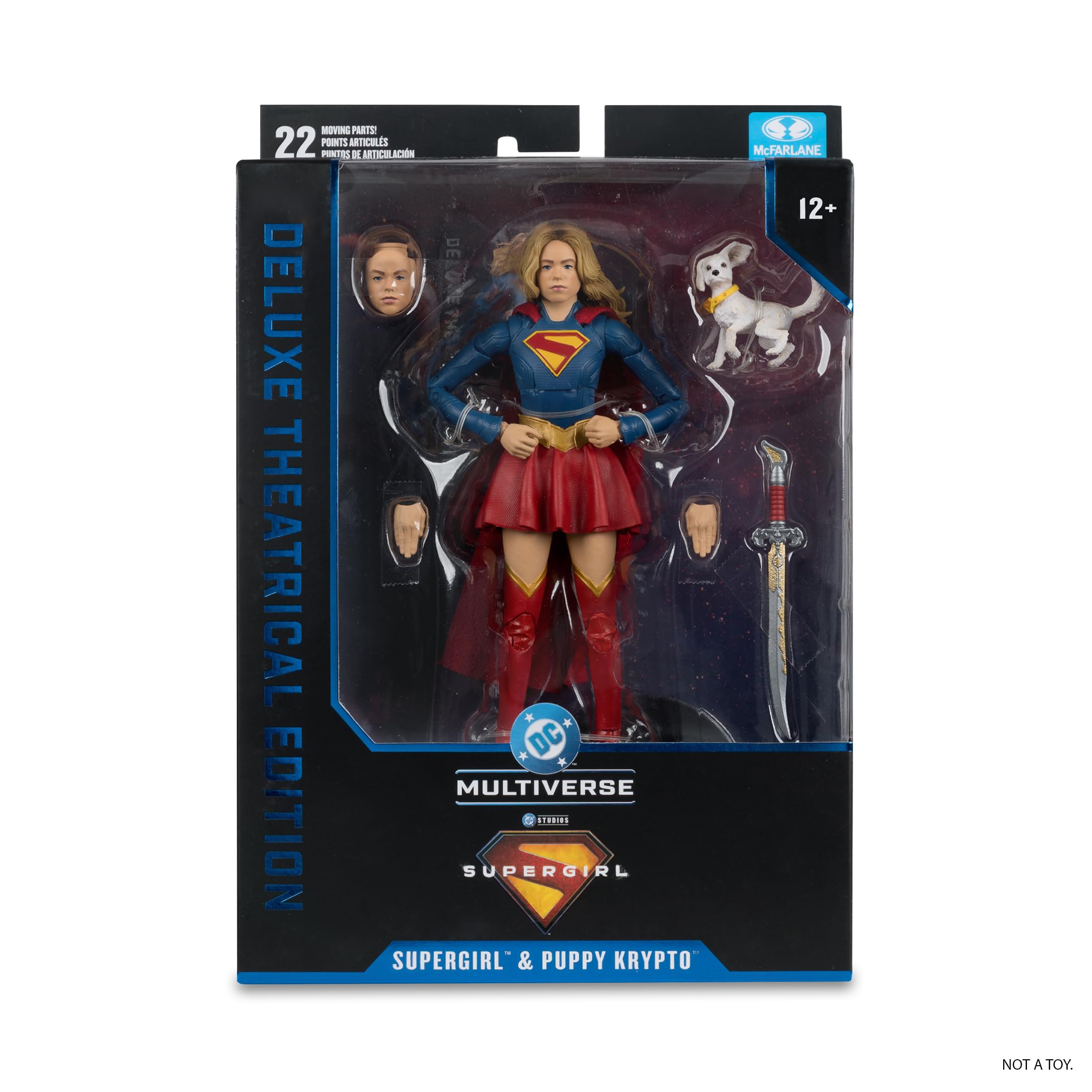 McFarlane DC Multiverse Supergirl and Baby Krypto 7in Action Figure Set | Ultra Articulation 5