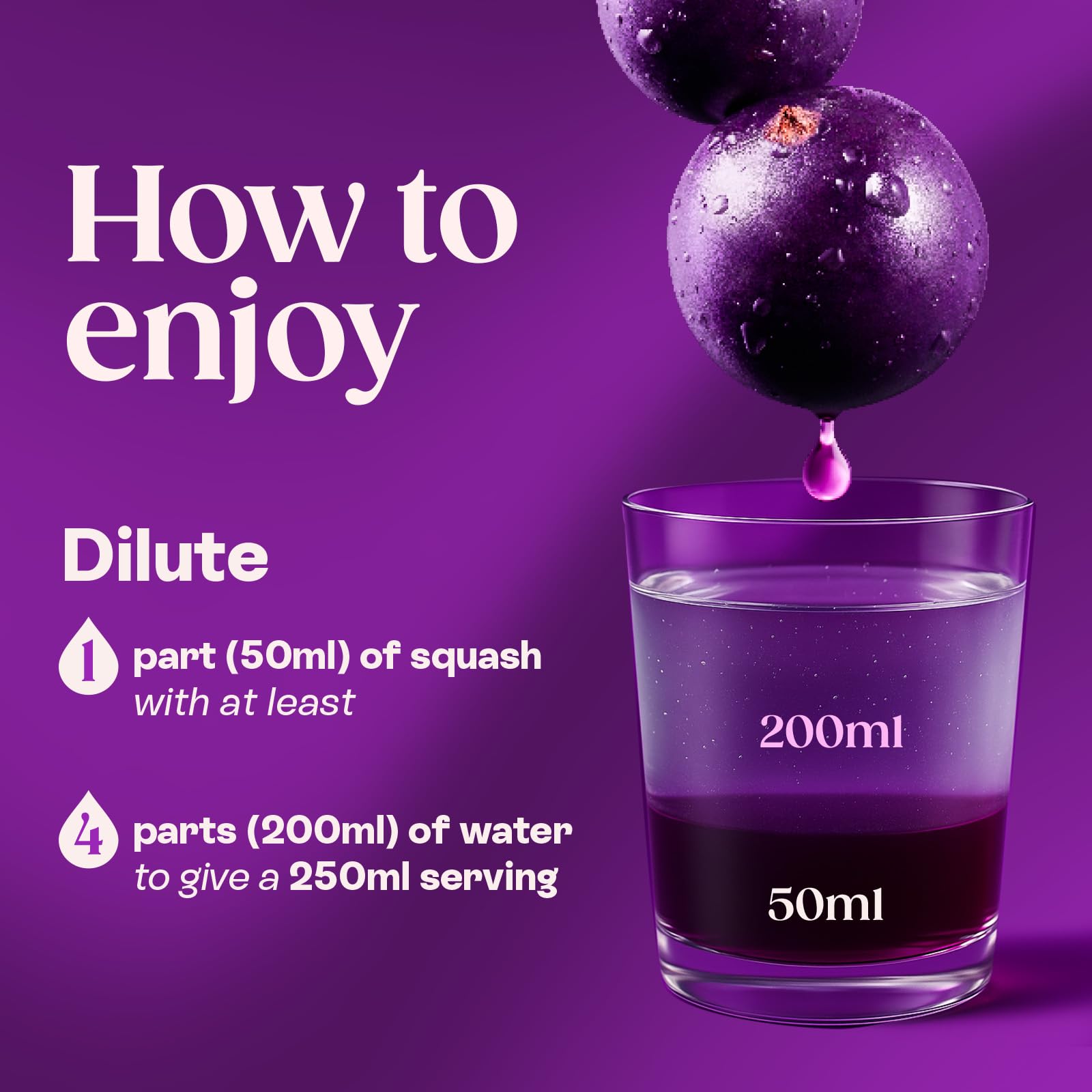 Ribena Blackcurrant Squash Concentrate - Rich in Vitamin C | 850ml | 100% Recycled Bottle 3