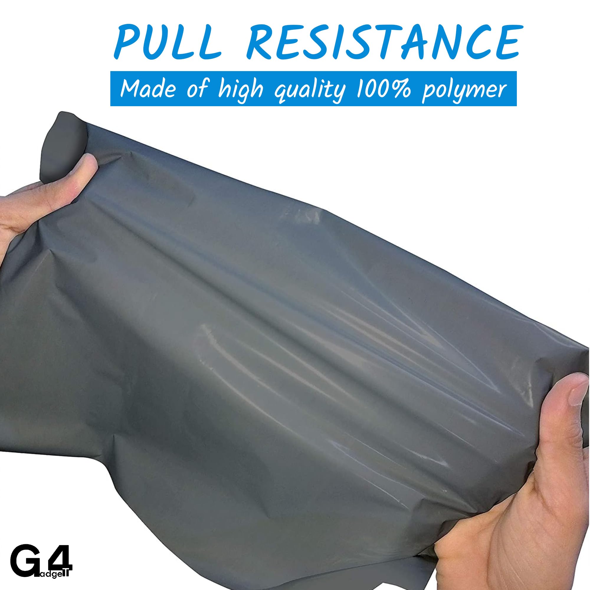 G4GADGET 5 Pack Large Grey Polyethylene Box Mailers | 17 x 24 Inches (425mm x 600mm)
