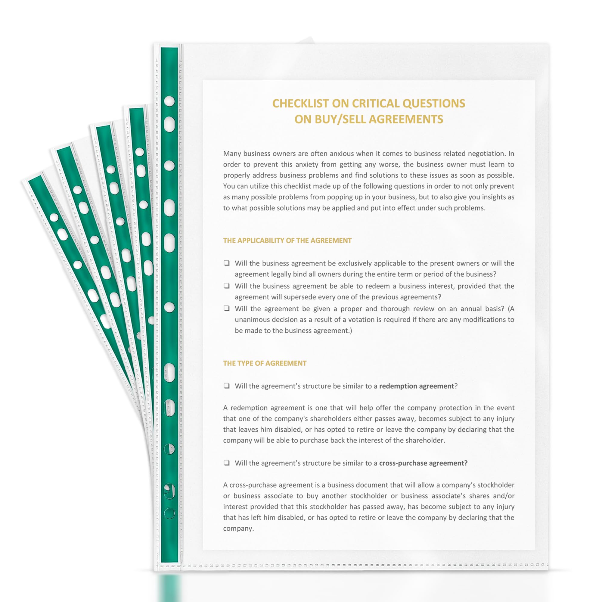 G4GADGET Heavy Duty A4 Sheet Protectors - 100 Pack | Crystal Clear | 90 Micron Polypropylene
