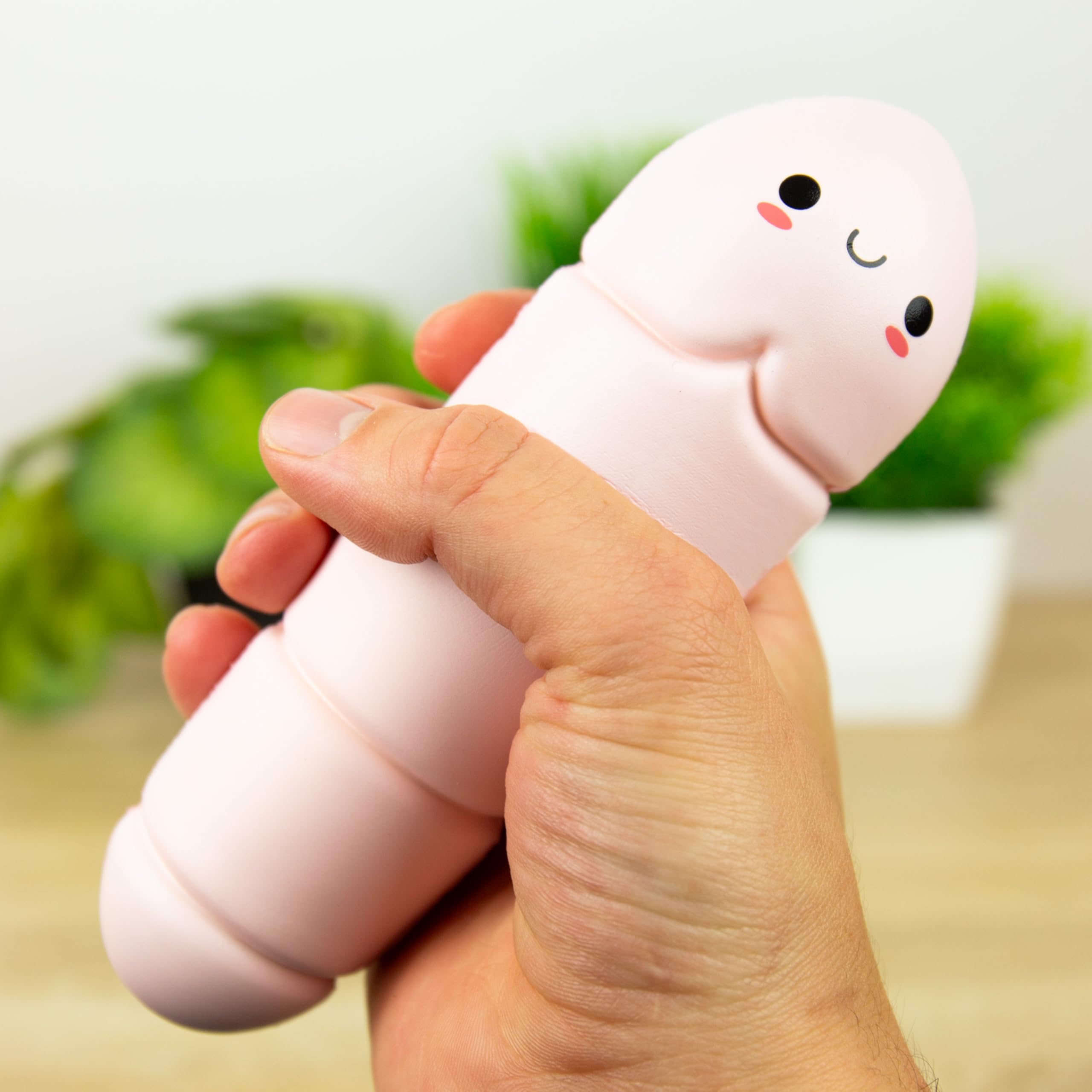 Worry Worm Stress Reliever – Squishy Willy Worm-Shaped Fidget Toy for Kids & Adults 4