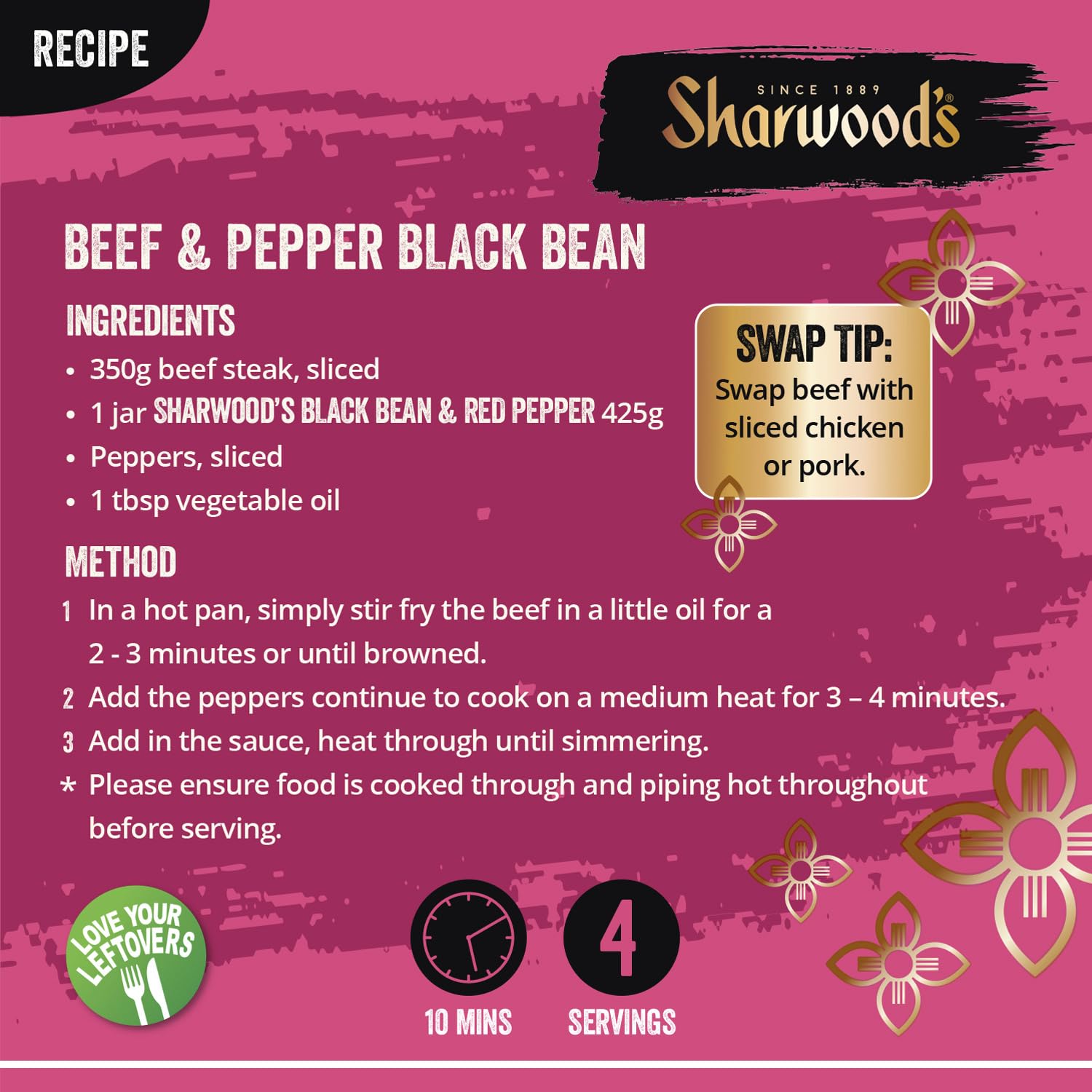 Sharwood's Black Bean & Sweet Red Pepper Sauce - Cantonese Style Cooking Sauce | 425g 4