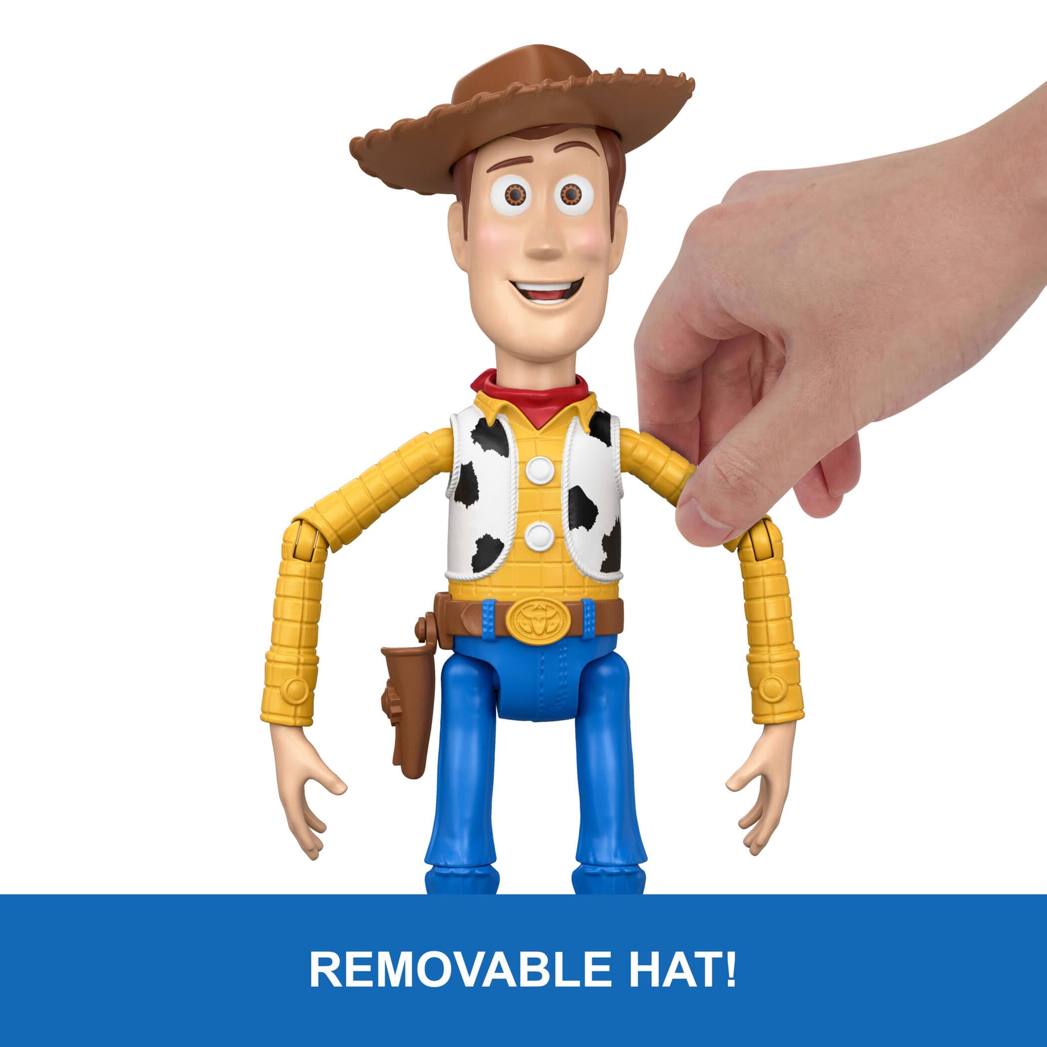 Mattel Disney and Pixar Toy Story 5 Running Woody 12.25 Inch Action Figure with 50+ Sounds 4