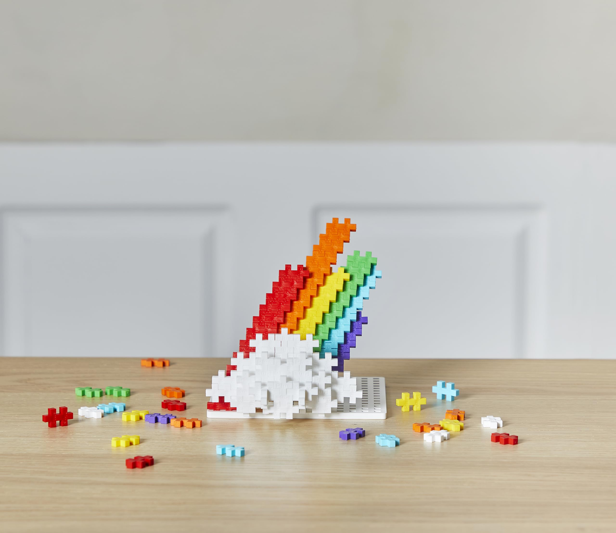 PLUS PLUS Rainbow Building Blocks Set - 600 Pieces | Ages 5-12 | Non-Toxic Plastic 4