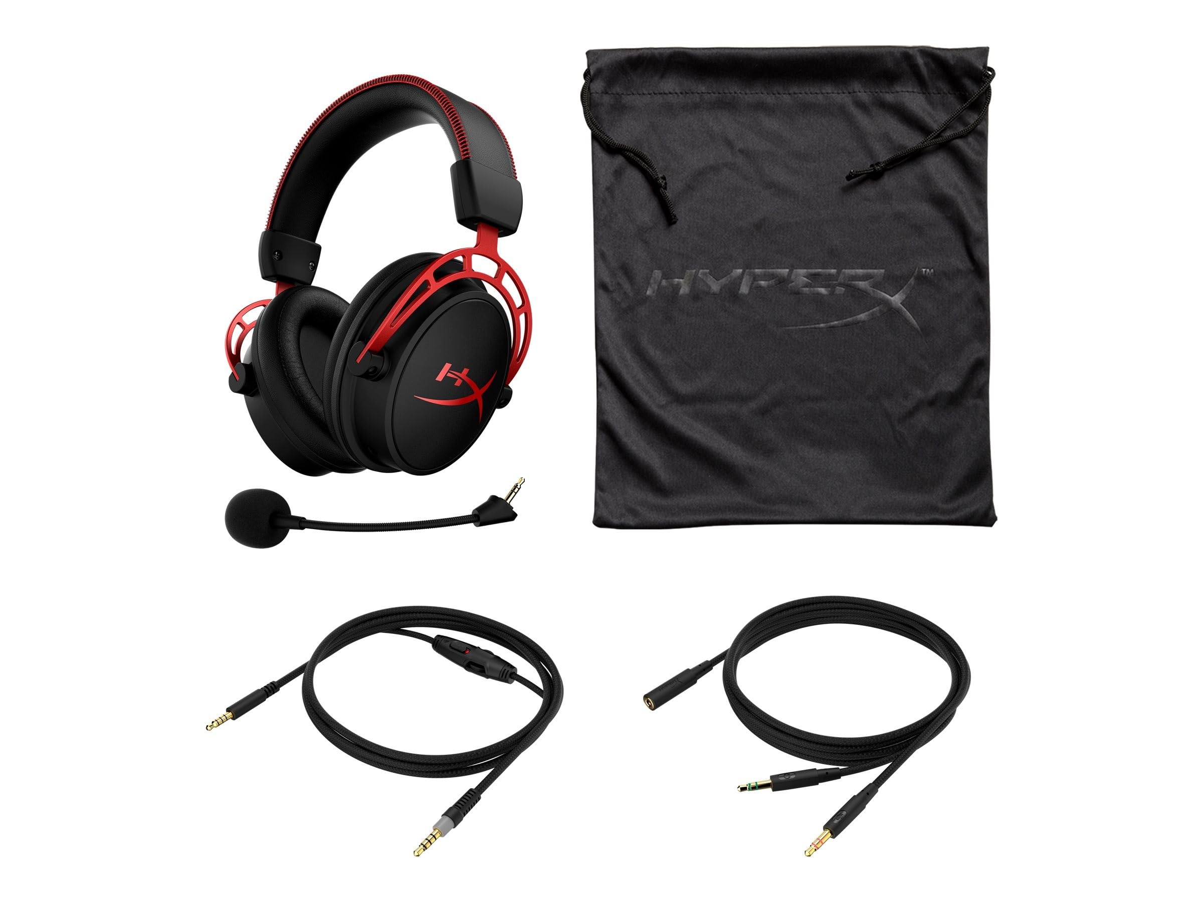 HyperX Cloud Alpha Gaming-Headset mit Doppelkammer-Treibern, abnehmbarem Mikrofon mit Geräuschunterdrückung, kompatibel mit PS5, Xbox Series X|S, PC 11