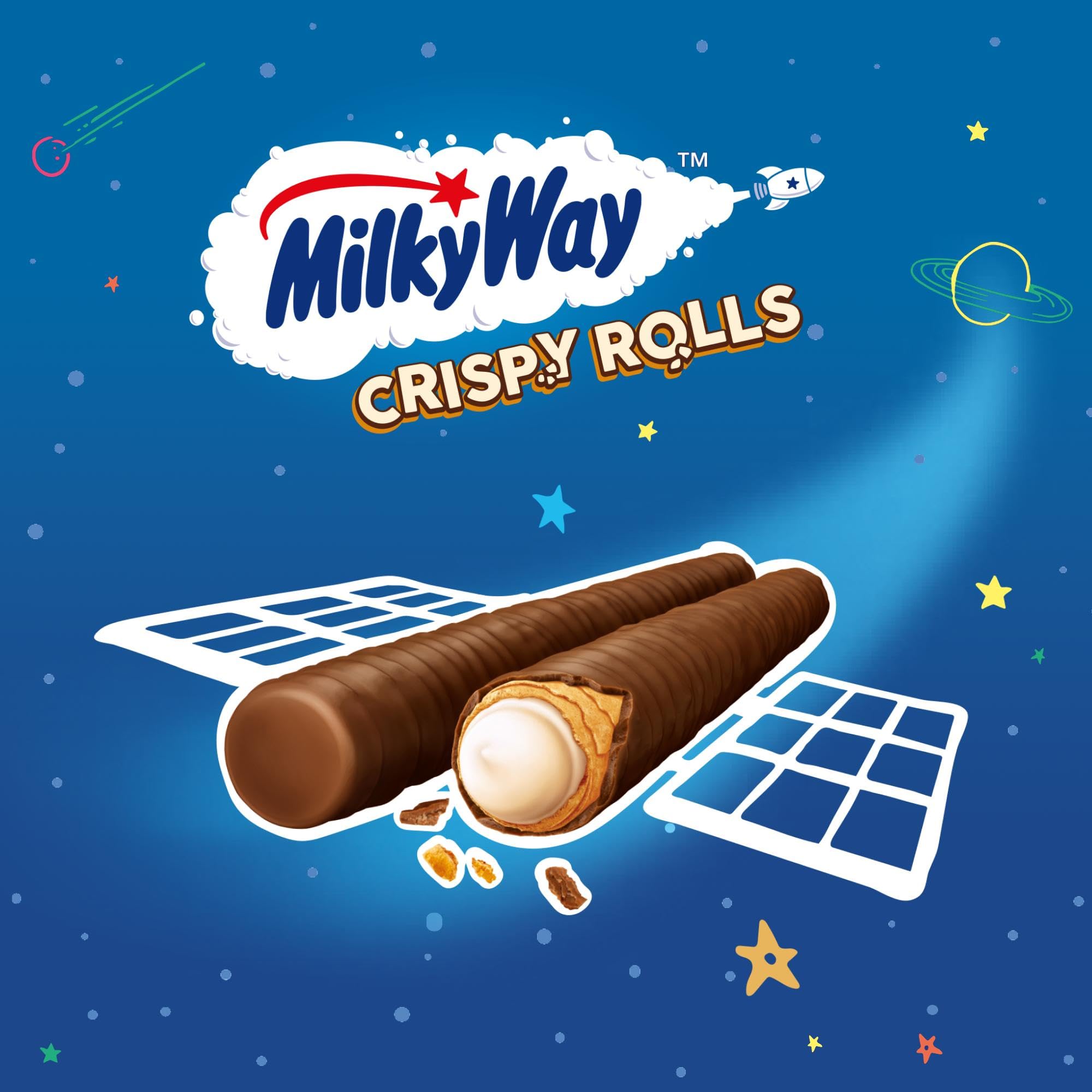 Milky Way Crispy Rolls, Milchschokoladen-Keks-Snackriegel, 24 x 22,5 g 3