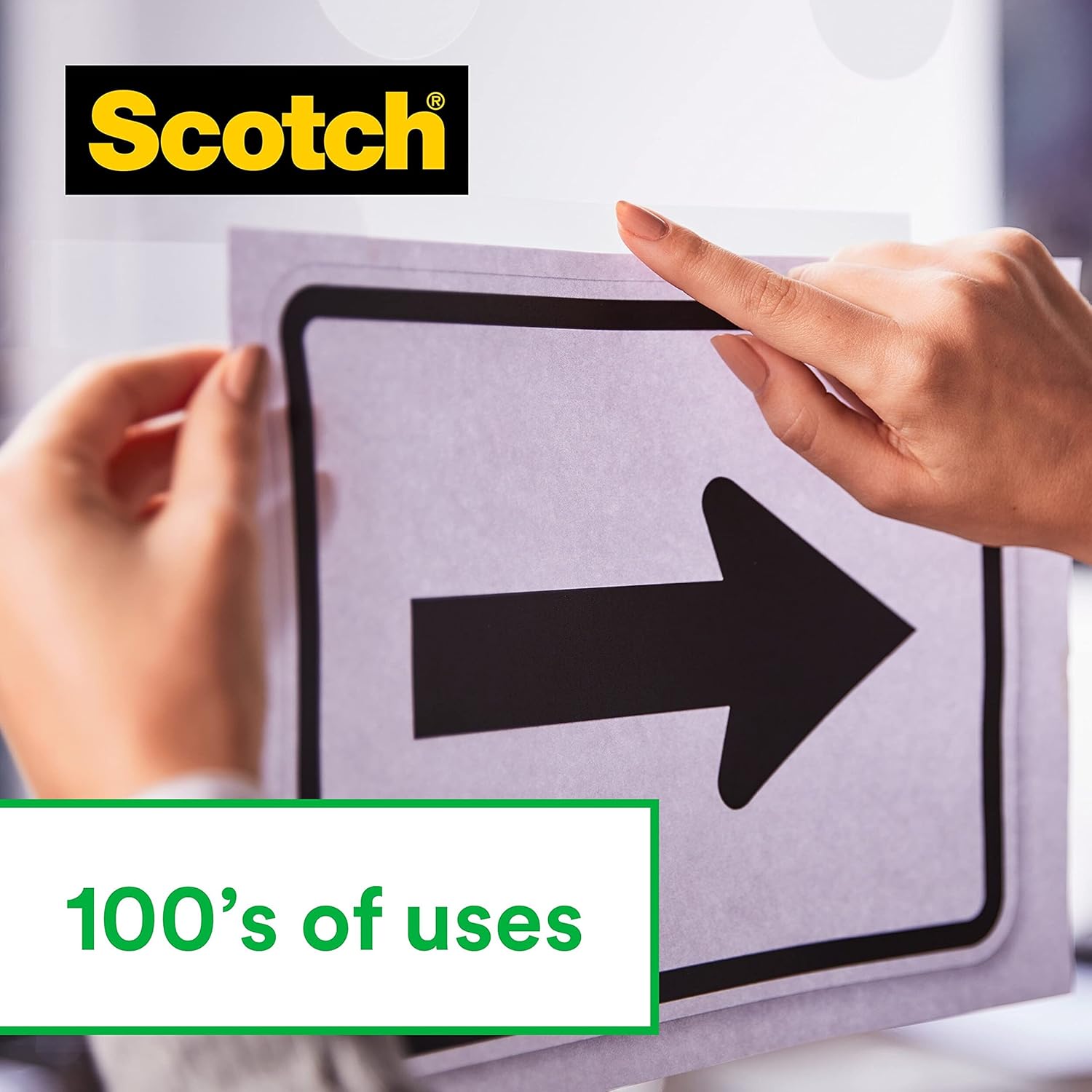 Scotch Magic Invisible Tape - 1 Roll, 19 mm x 33 m - General Purpose Sticky Tape for Document Repair, Labelling & Sealing 4