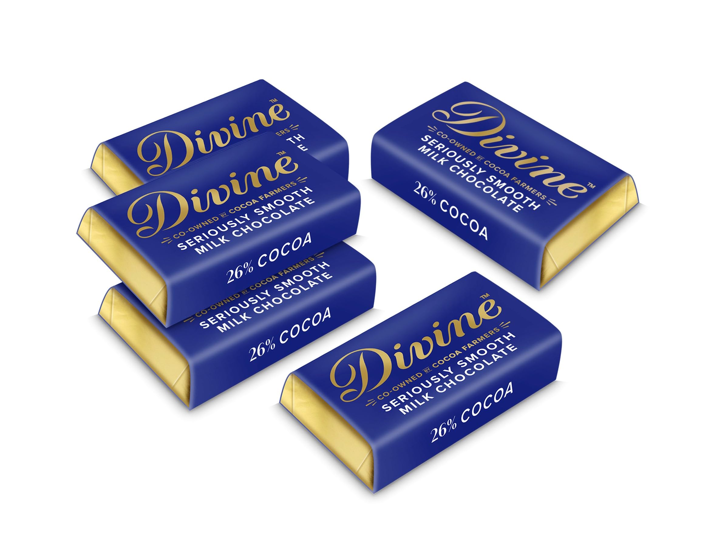 Divine Milchschokoladen-Miniriegel (100 x 4,2 g)