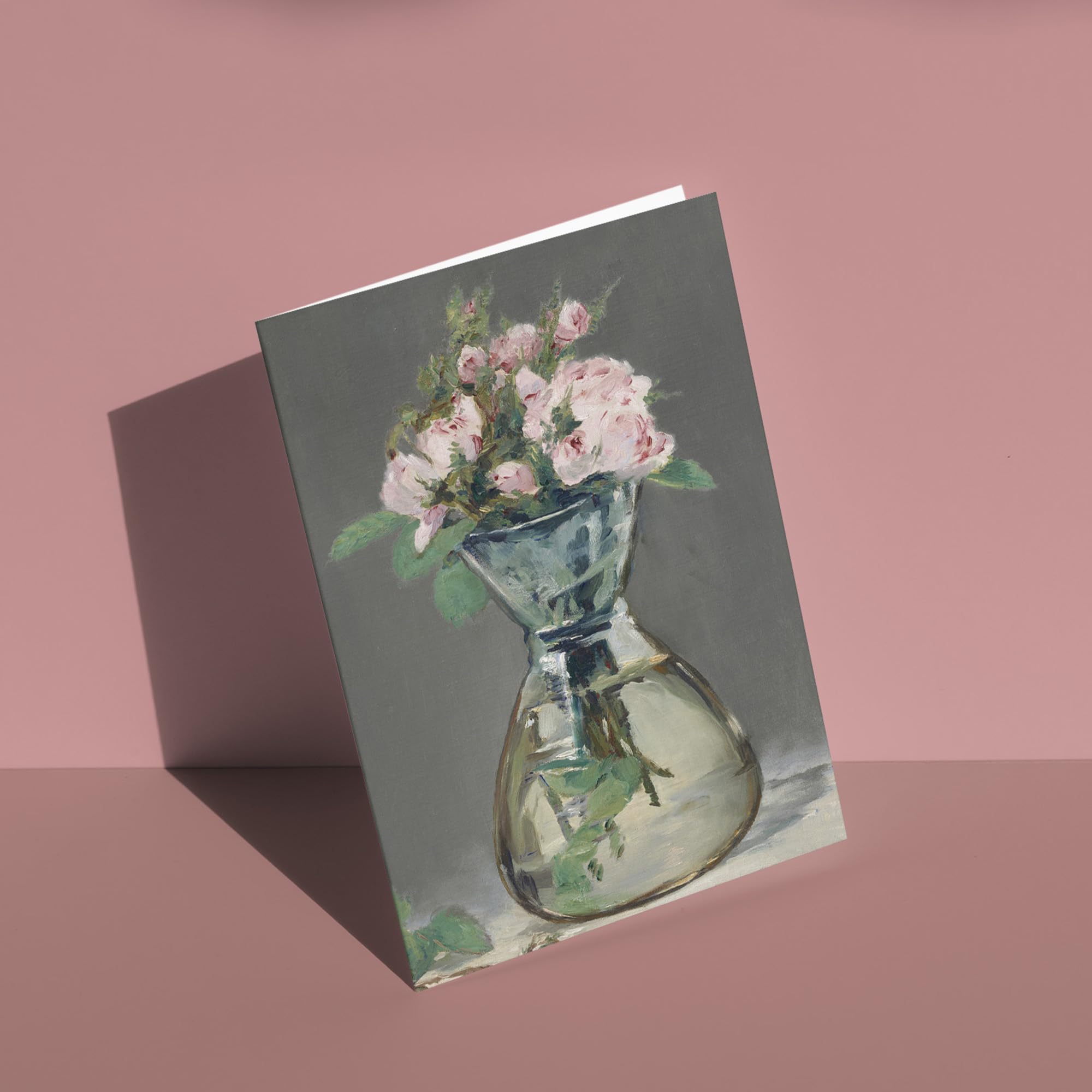 Artery8 Edouard Manet Moss Roses In A Vase 1882 Painting Fine Art Blank Greeting Card | 12.5 x 17.5 cm 5