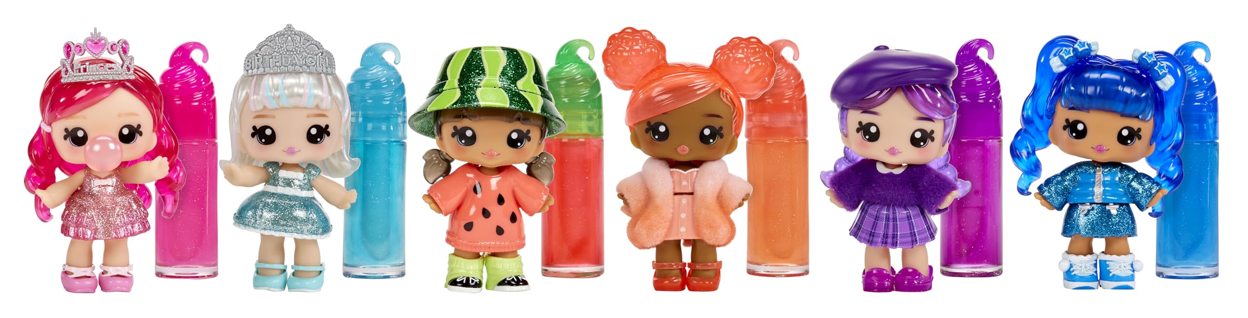 Yummiland Lipgloss Doll - Bianca Bubblegum - Scented DIY Lip Gloss Doll with Customizable Fashion & Accessories 3