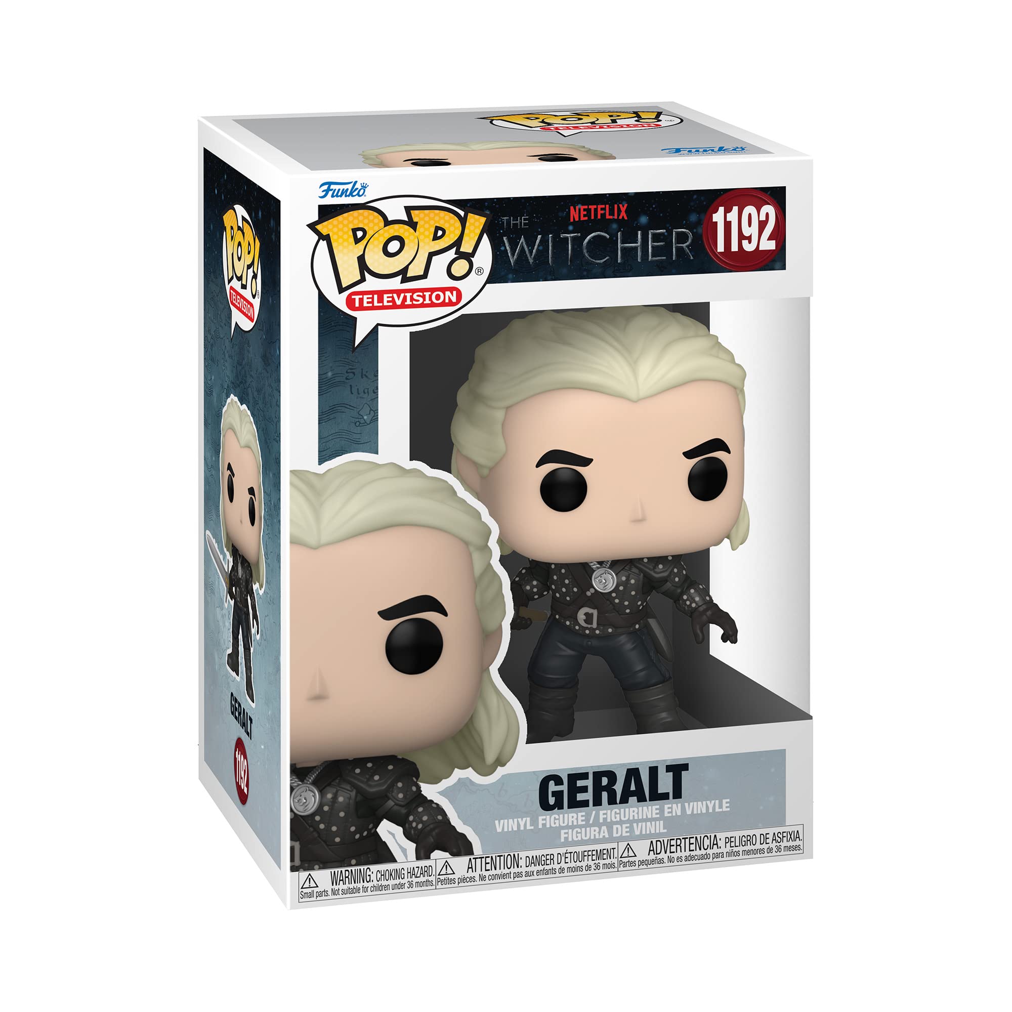 Funko Pop! Geralt - The Witcher Vinyl Figure | ~3.75 in | Silver | Limited Chase Variant