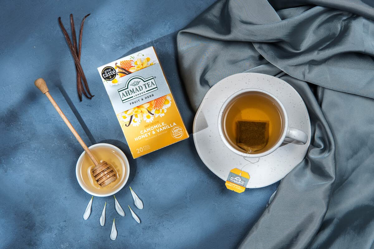 Ahmad Tea - Camomile, Honey & Vanilla Herbal Infusion (20 Tea Bags) 5