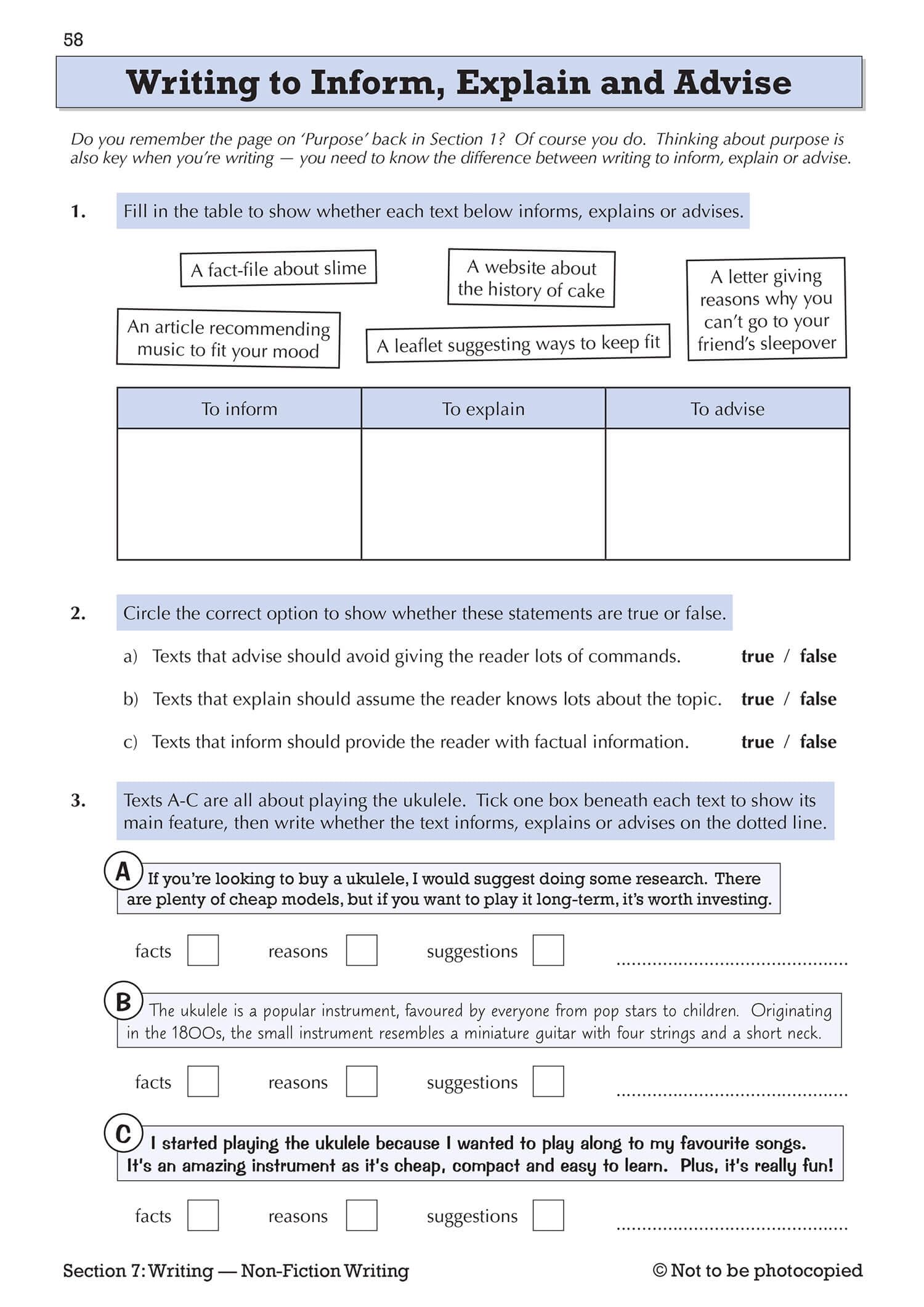 CGP Targeted Workbook - KS3 English Year 7 Practice Questions & Answers | Paperback | 2021 5