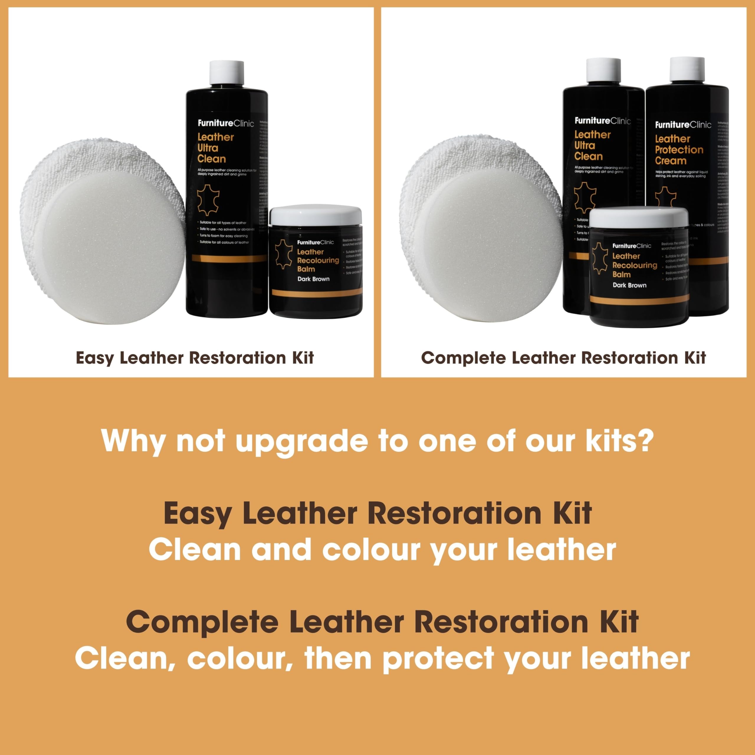 Furniture Clinic Leather Recolouring Balm - White Shade for Faded & Scratched Sofas, Car Seats, Shoes, and Clothing 8