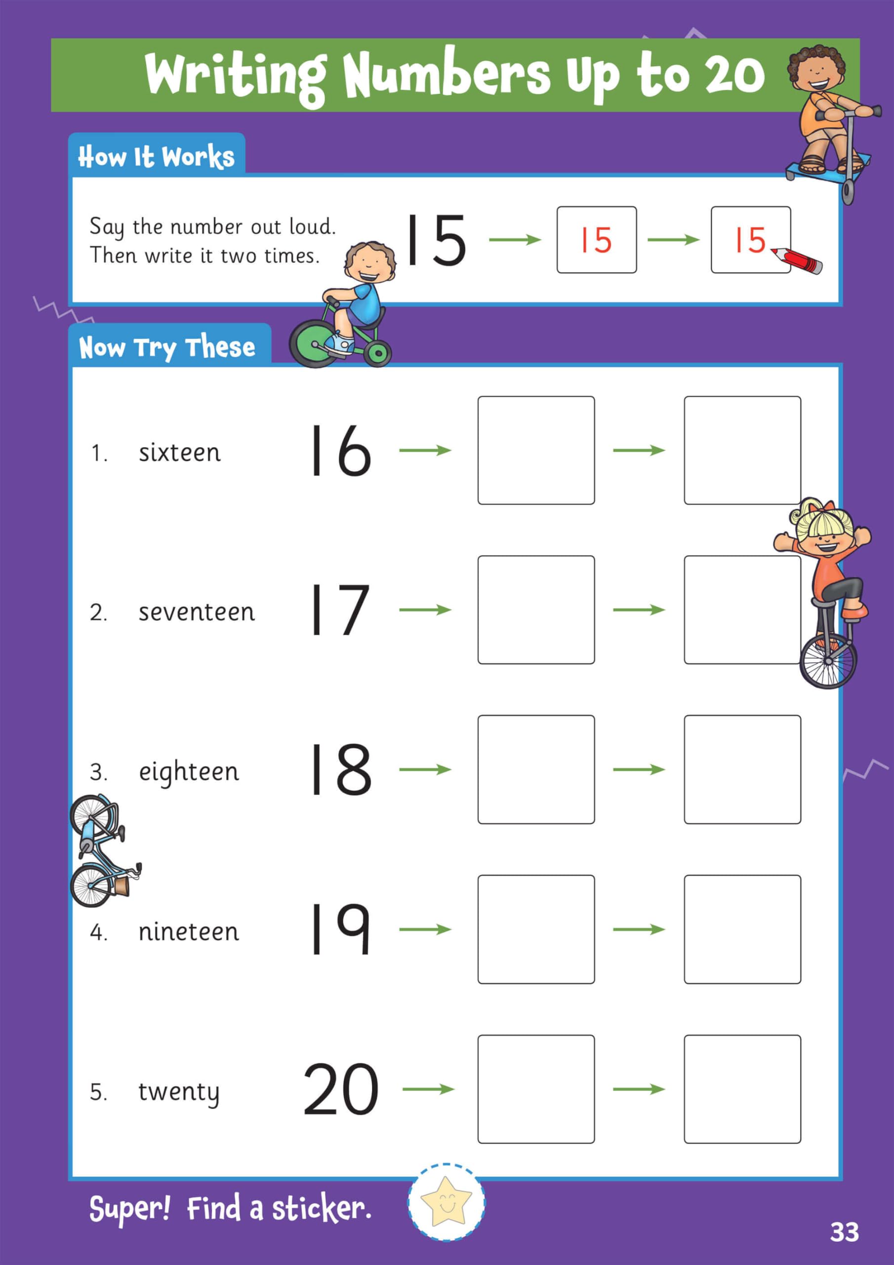 CGP 10 Minutes a Day Numbers Activity Book for Ages 3-5 | Includes Over 100 Stickers 3