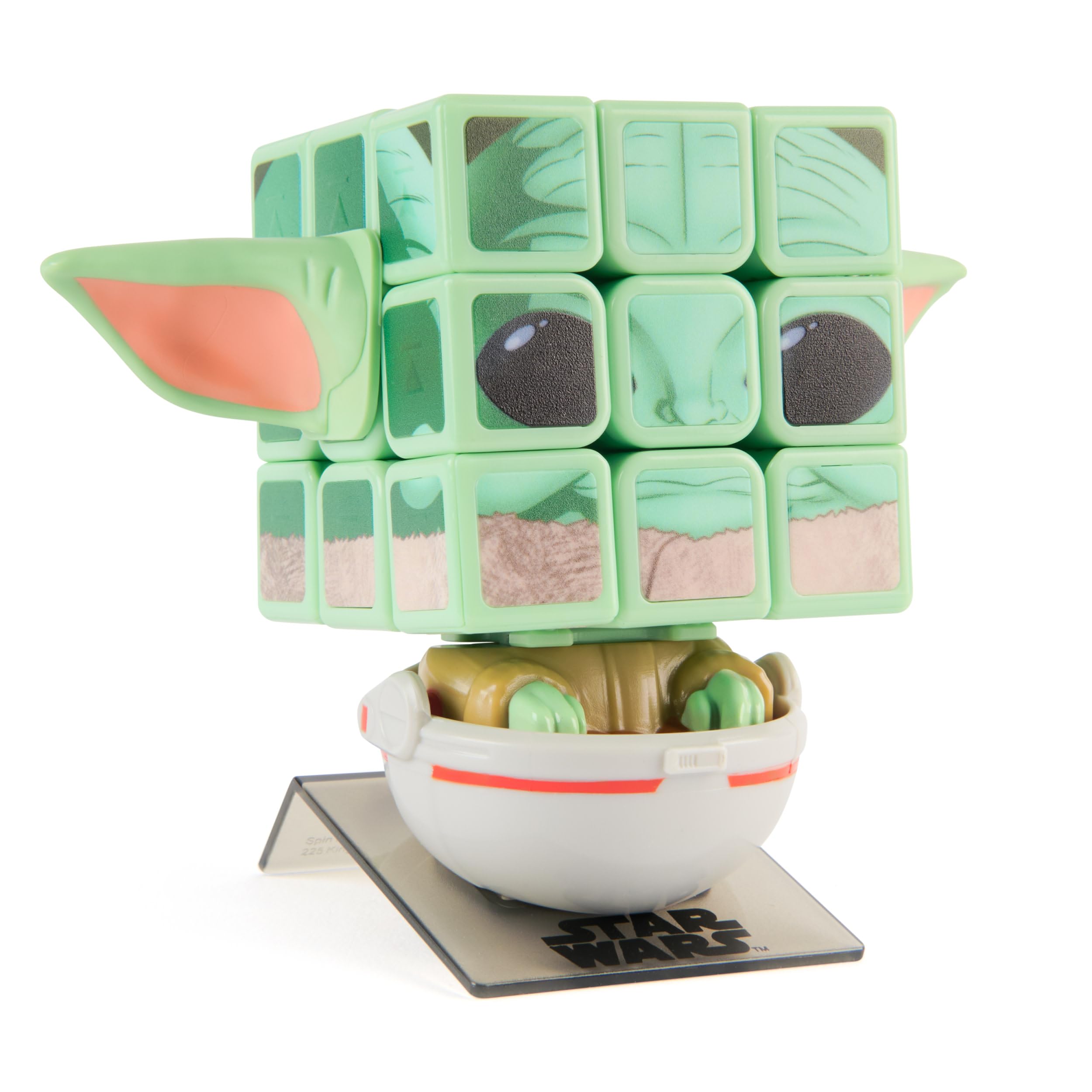 Rubik’s Cube Star Wars Grogu Cuber 3x3 Puzzle with Display Stand - Ages 8+ 1