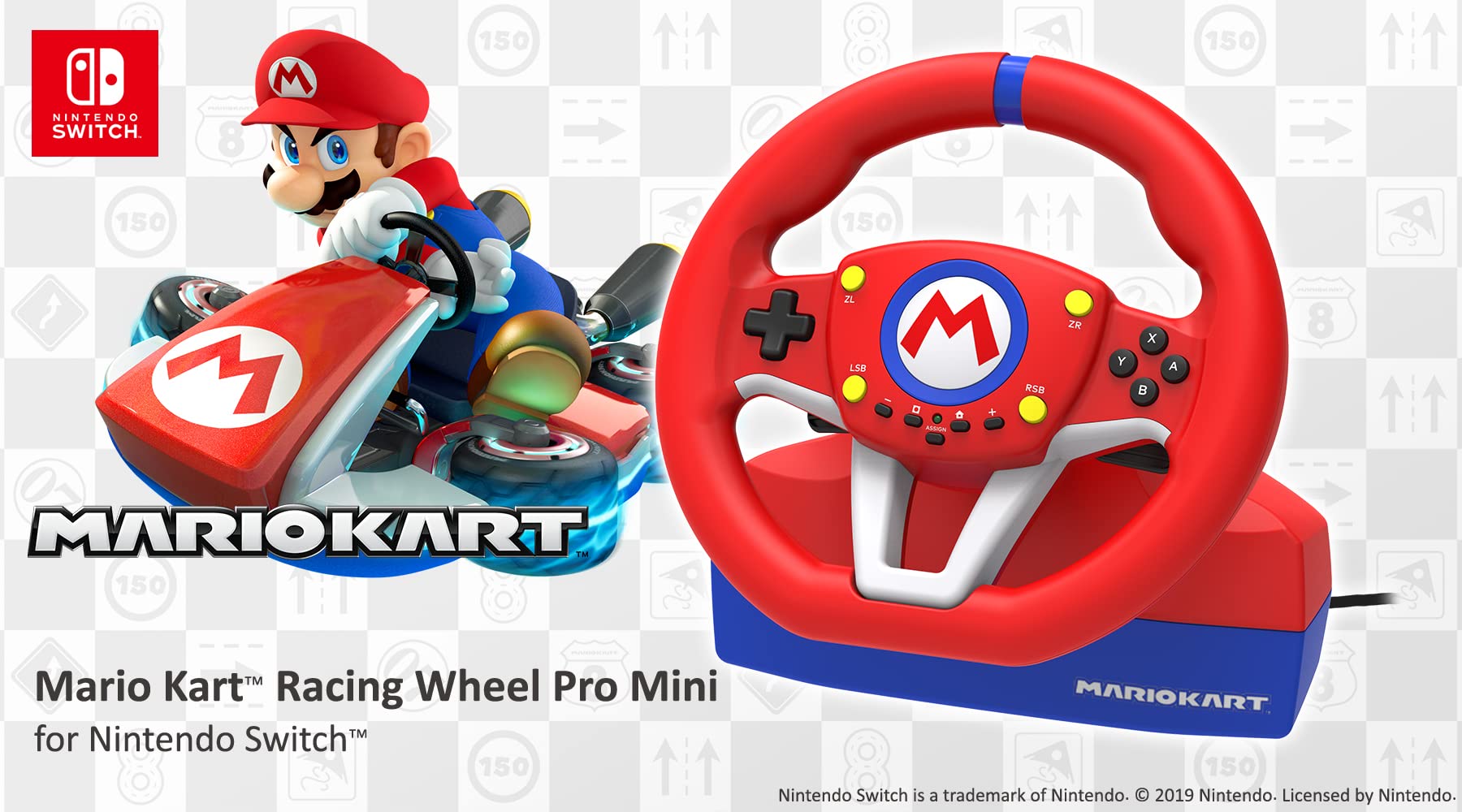Mario Kart Racing Wheel Pro Mini für Nintendo Switch – HORI 11
