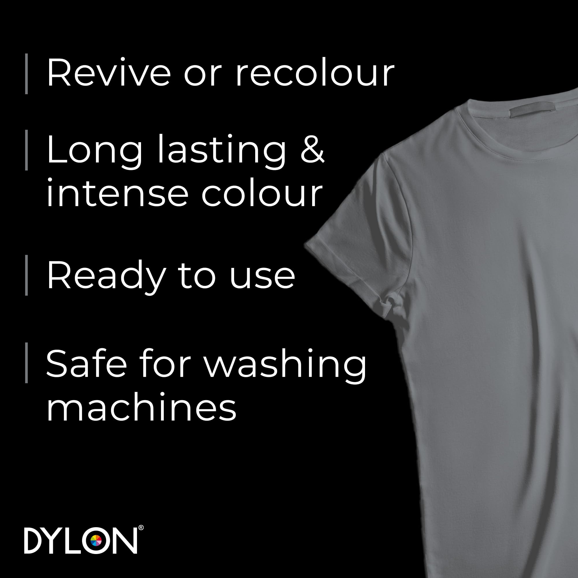 Dylon Washing Machine Fabric Dye Pod for Clothes & Soft Furnishings - Smoke Grey | 350g