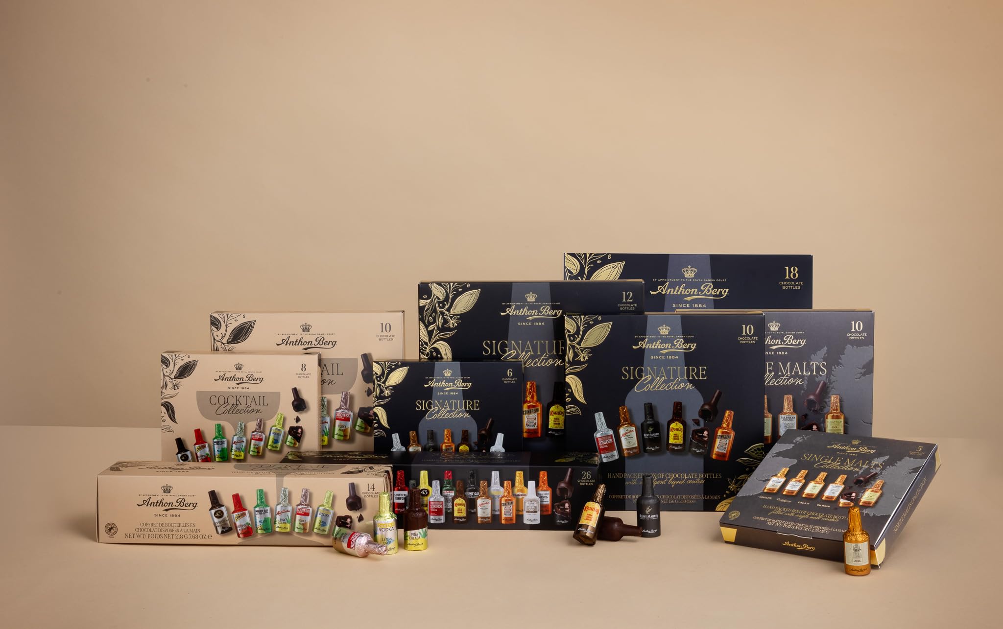 Anthon Berg 10 Chocolate Liqueurs Dark Chocolate Case With Spirits | 185g 8