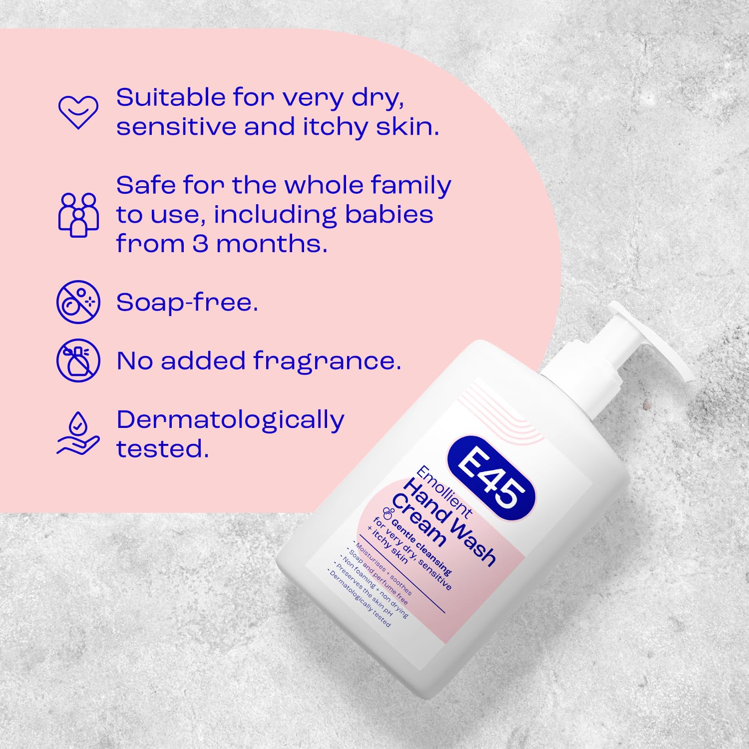 E45 - Emollient Wash Cream (250 ml) 11